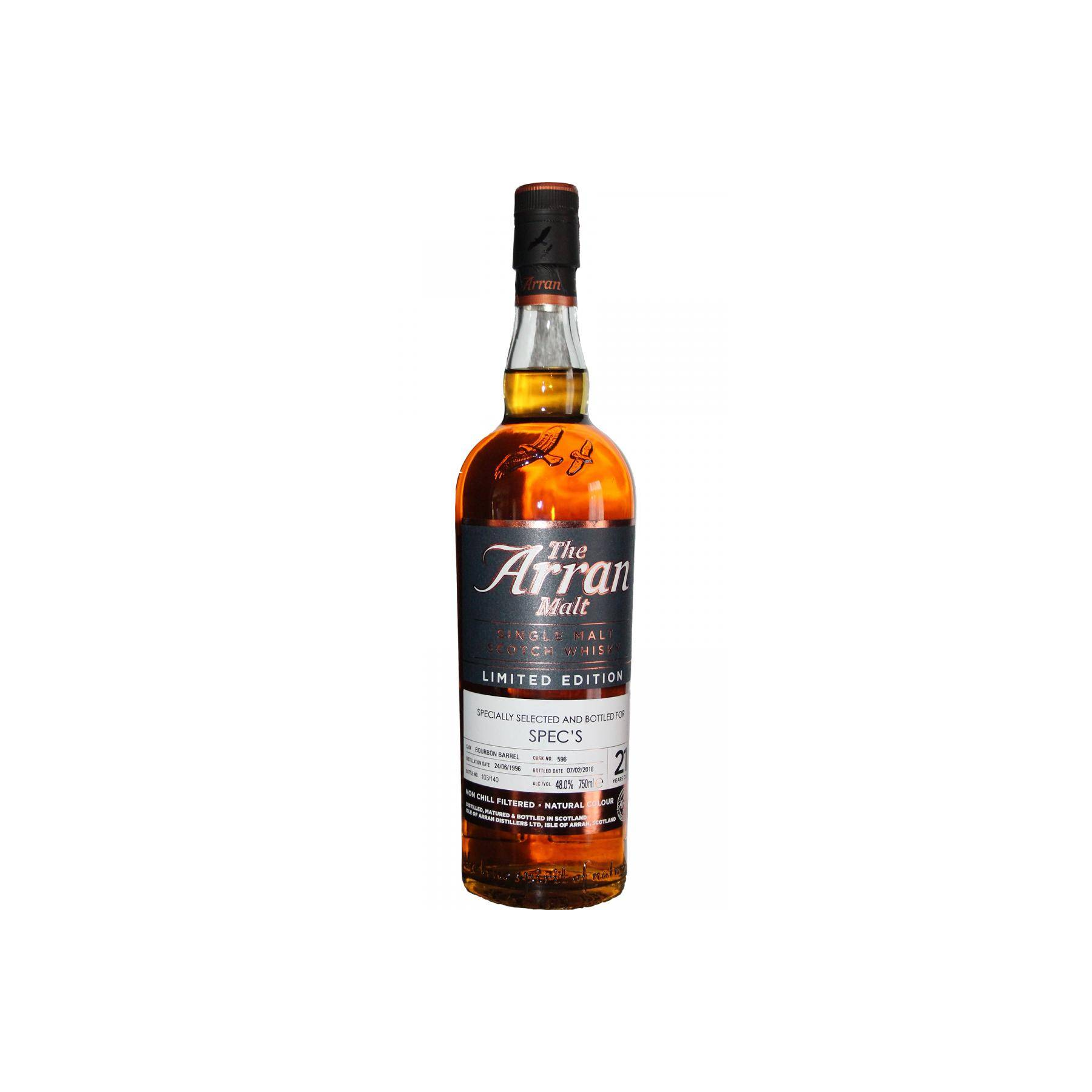 Arran Limited Edition 1996 21 Years Single Malt Whisky