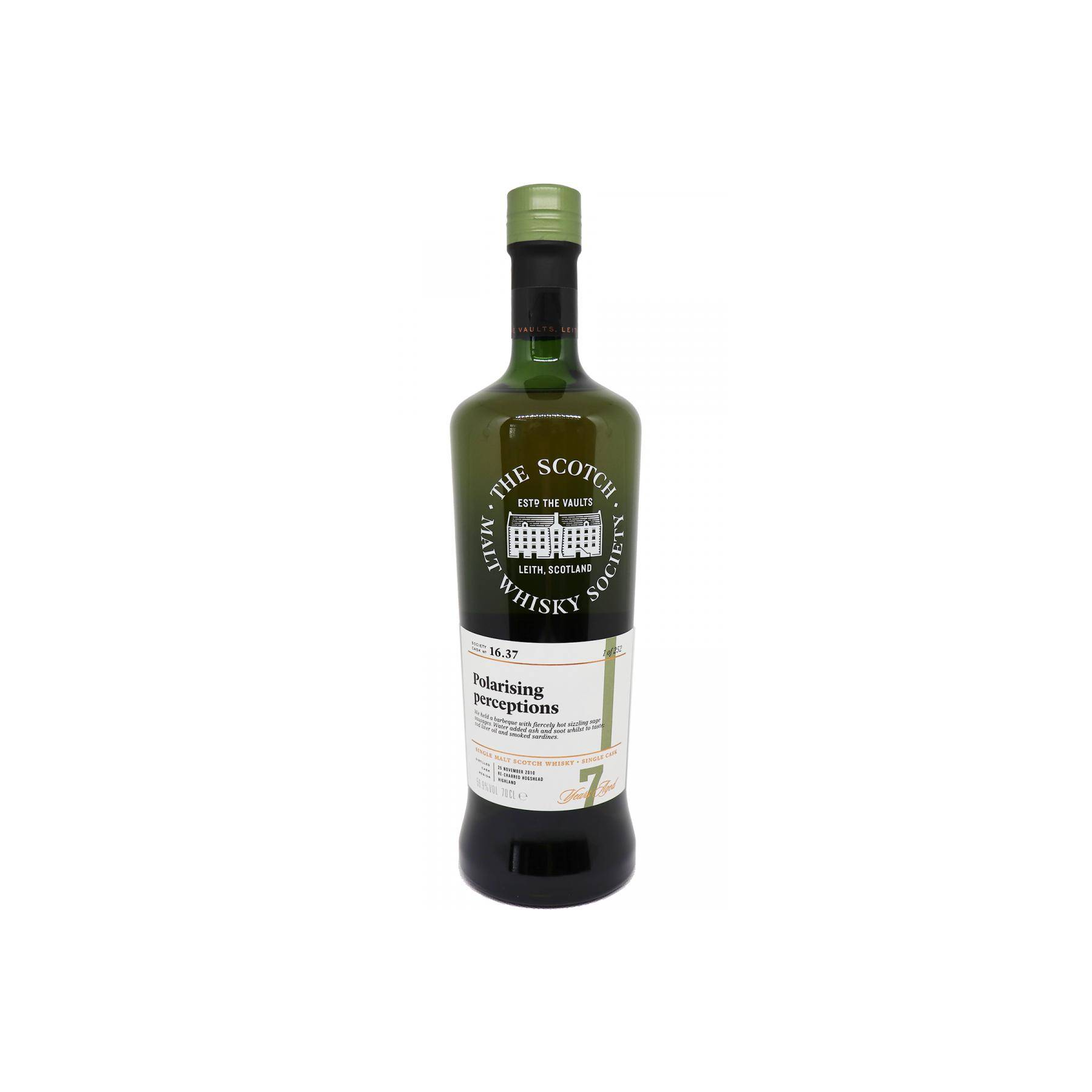 The Scotch Malt Whisky Society 2010 7 Years Single Malt Whisky
