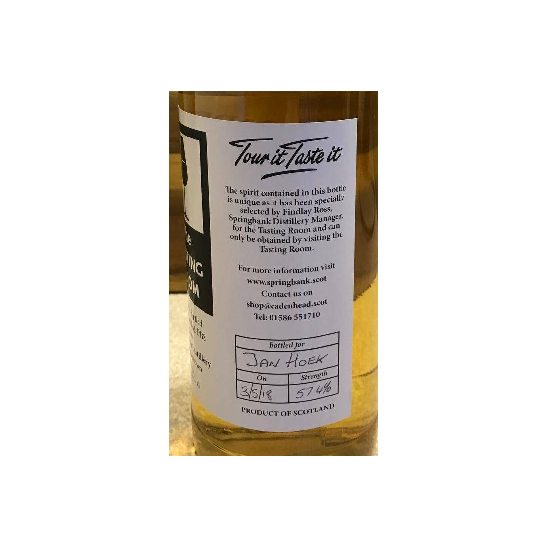 Springbank Single Malt Whisky
