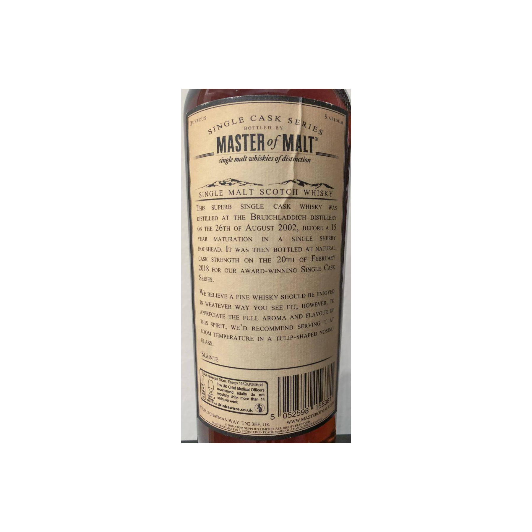 Bruichladdich Single Cask 2002 15 Years Single Malt Whisky 3