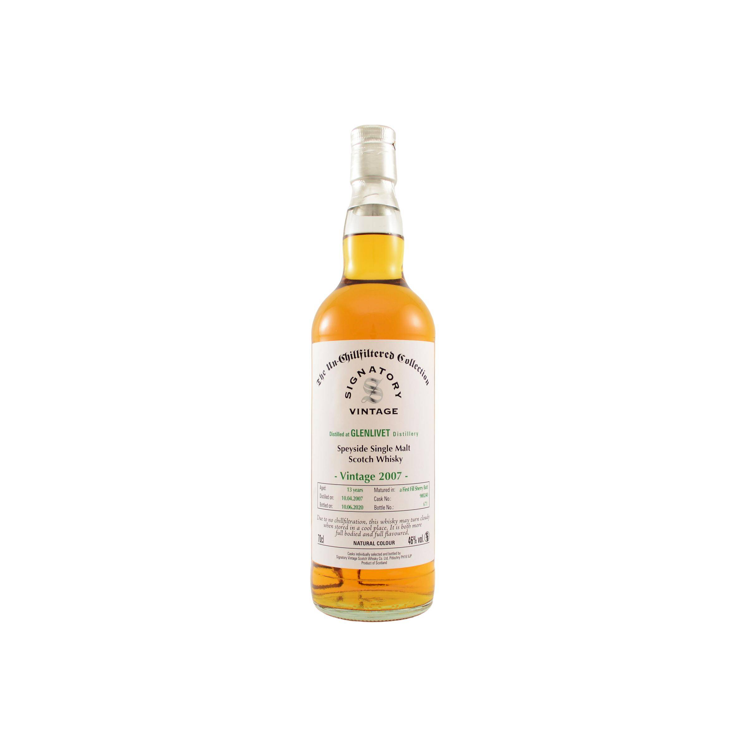 The Glenlivet The Un-Chillfiltered Collection 2007 13 Years Single Malt Whisky