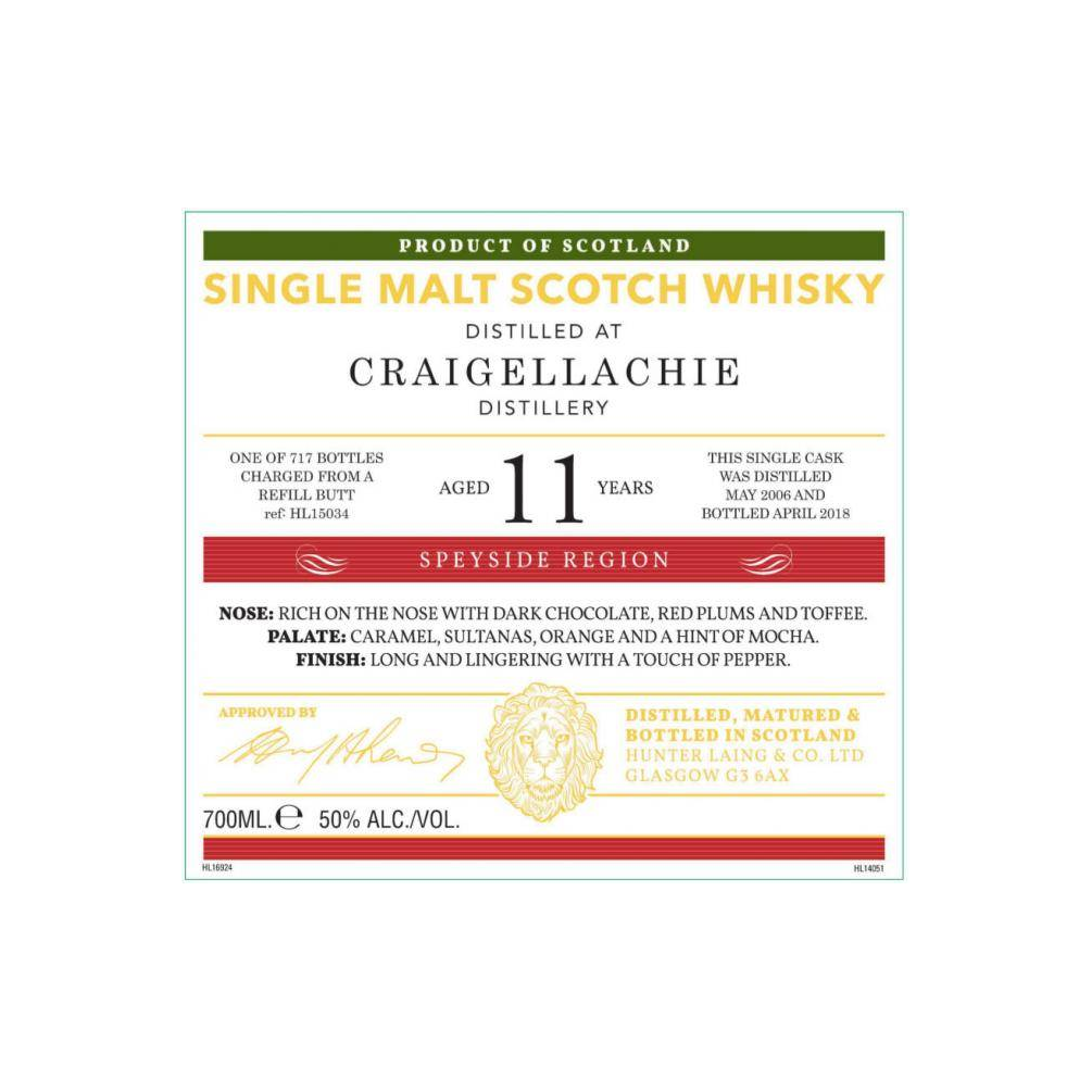 Craigellachie Old Malt Cask 2006 11 Years Single Malt Whisky 3