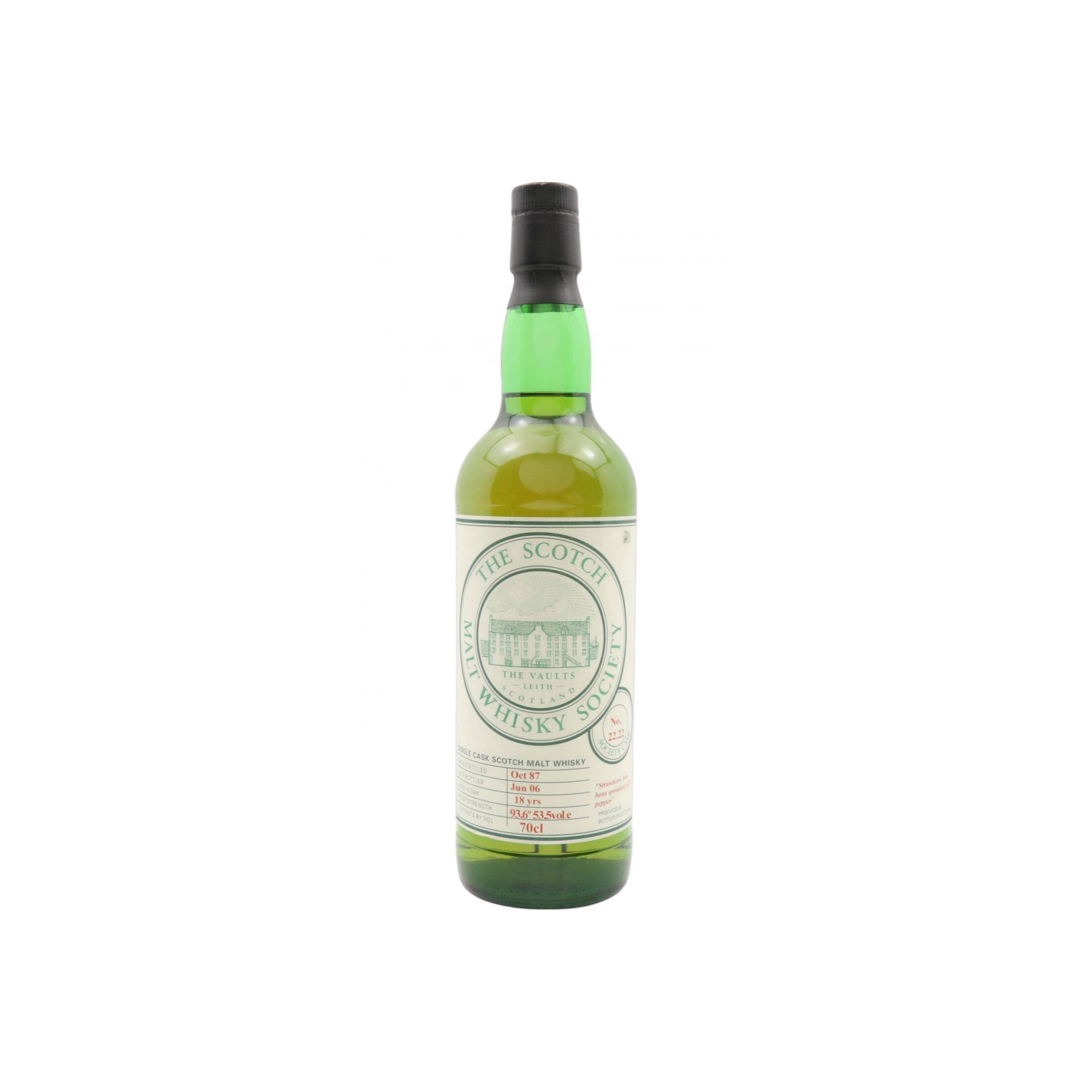 The Scotch Malt Whisky Society 1987 18 Years Single Malt Whisky