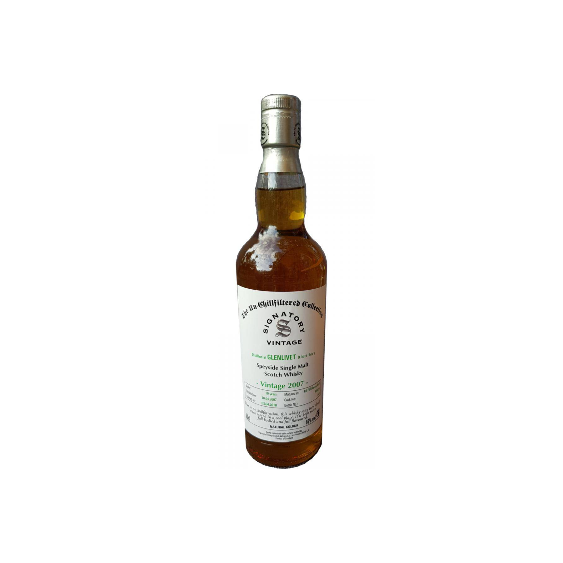 The Glenlivet The Un-Chillfiltered Collection 2007 10 Years Single Malt Whisky