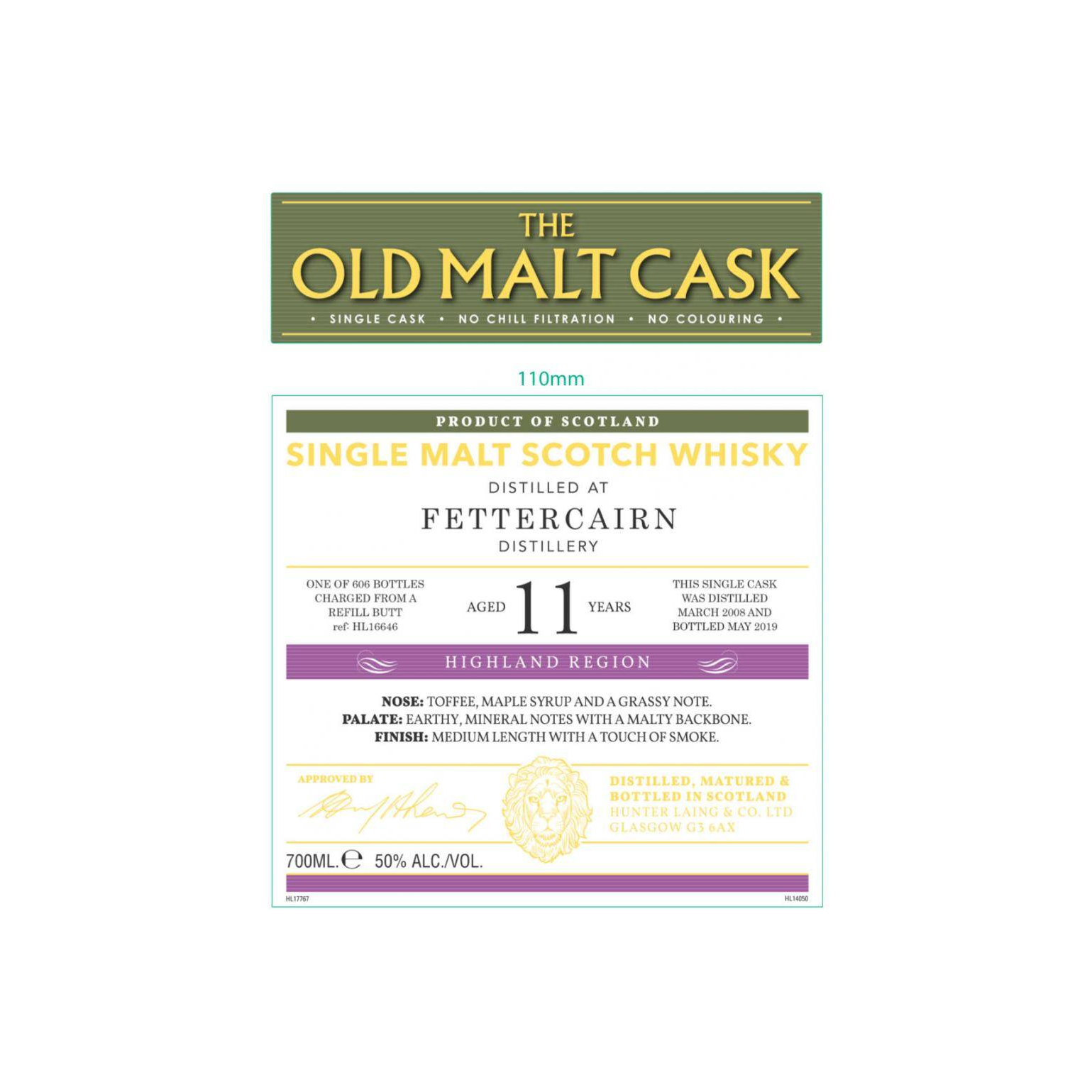 Fettercairn Old Malt Cask 2008 11 Years Single Malt Whisky 3