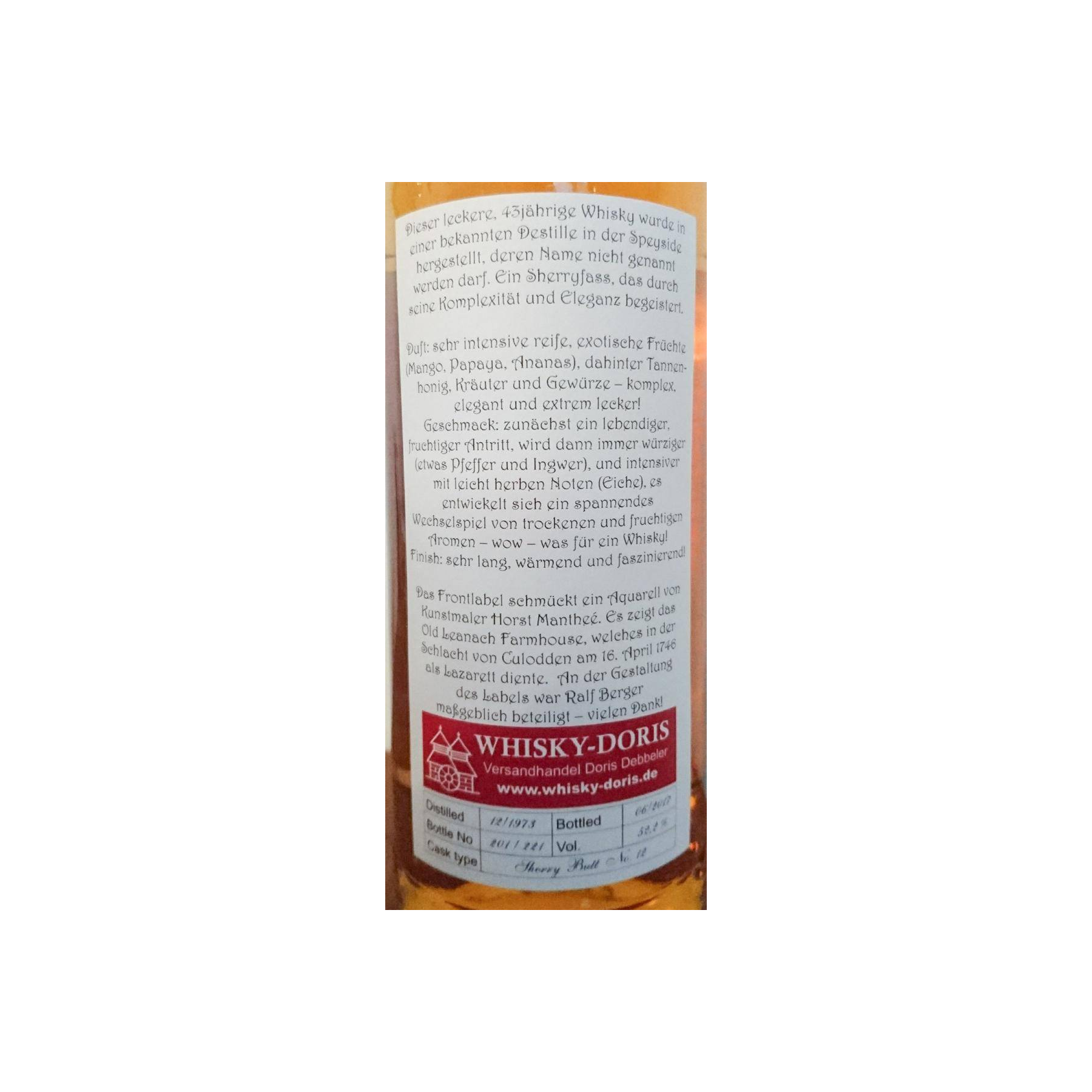 A Speyside Distillery 1973 WD 2