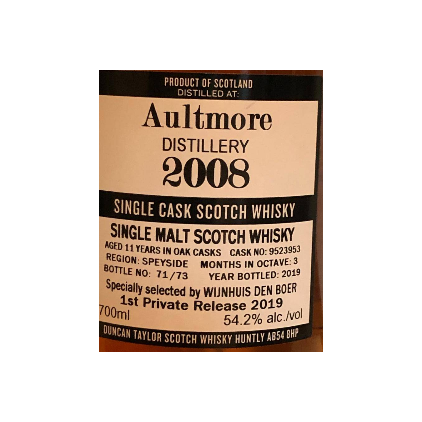 Aultmore The Octave 2008 11 Years Single Malt Whisky 2