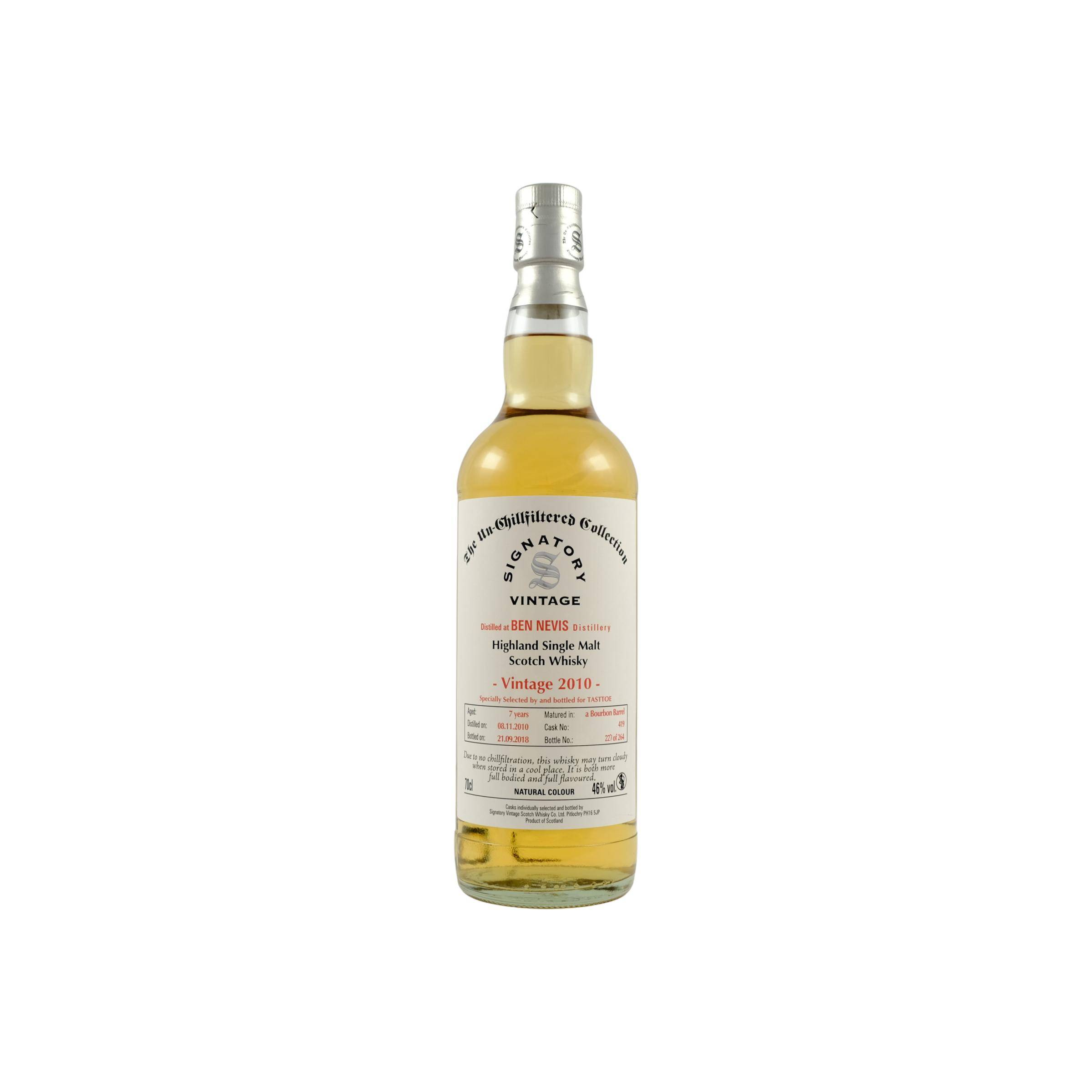Ben Nevis The Un-Chillfiltered Collection 2010 7 Years Single Malt Whisky