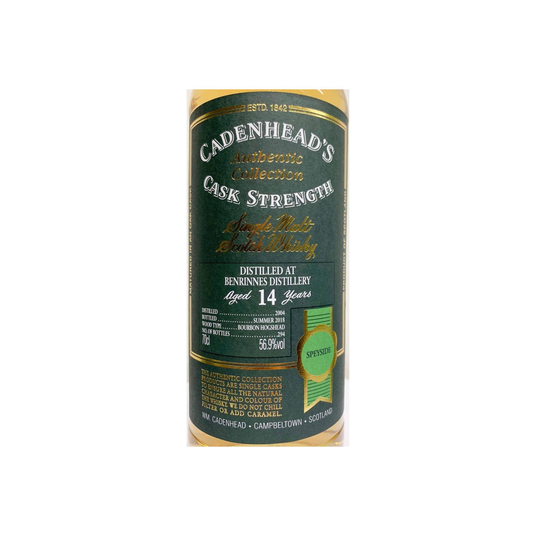 Benrinnes Authentic Collection 2004 14 Years Single Malt Whisky 2
