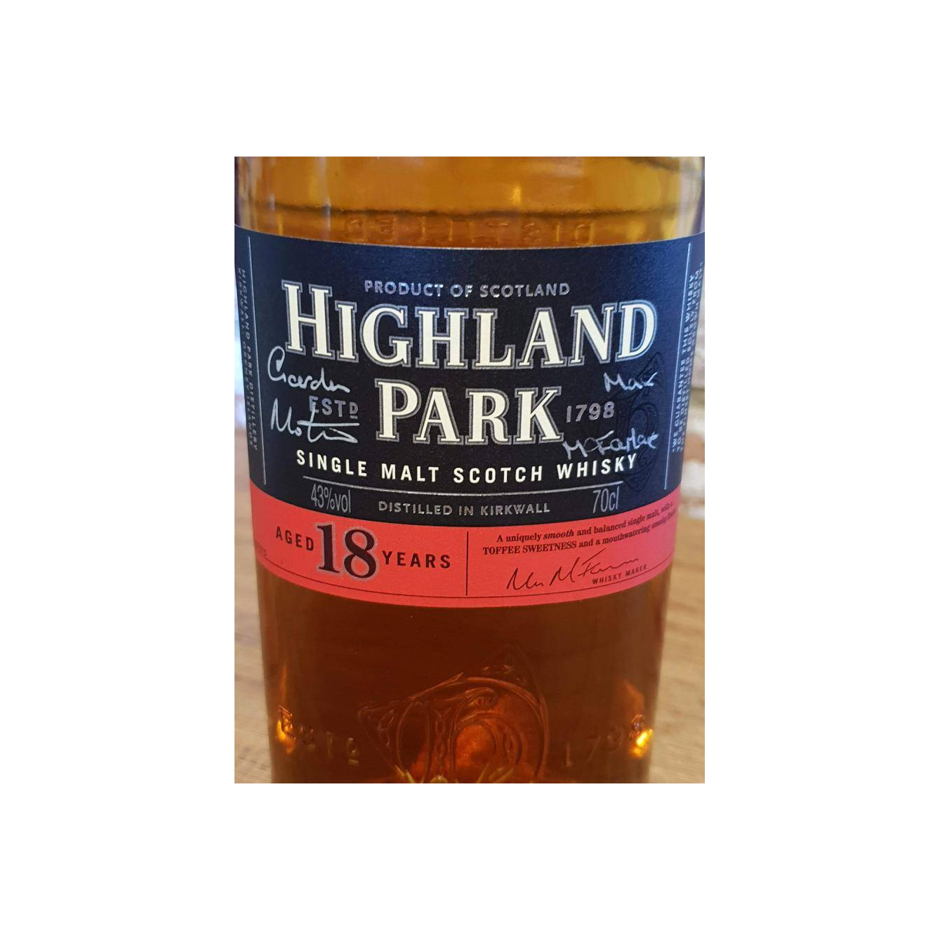 Highland Park 1998 18 Years Single Malt Whisky 2