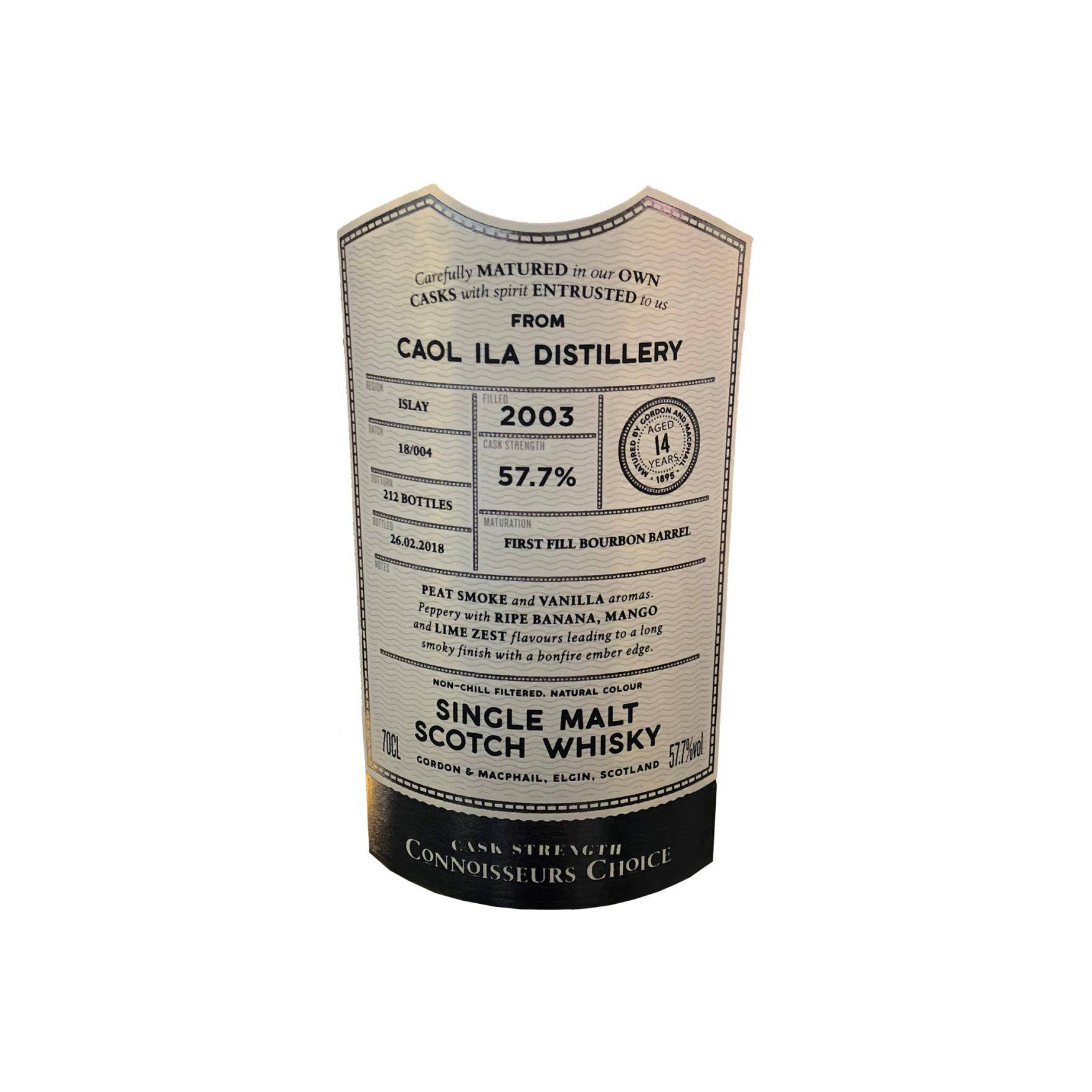 Caol Ila Connoisseurs Choice - Cask Strength 2003 14 Years Single Malt Whisky 2
