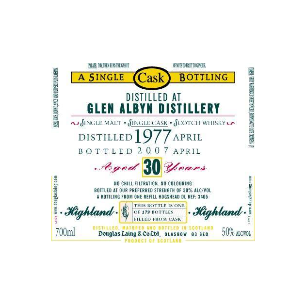 The Scotch Malt Whisky Society Old Malt Cask 1977 30 Years Single Malt Whisky 2