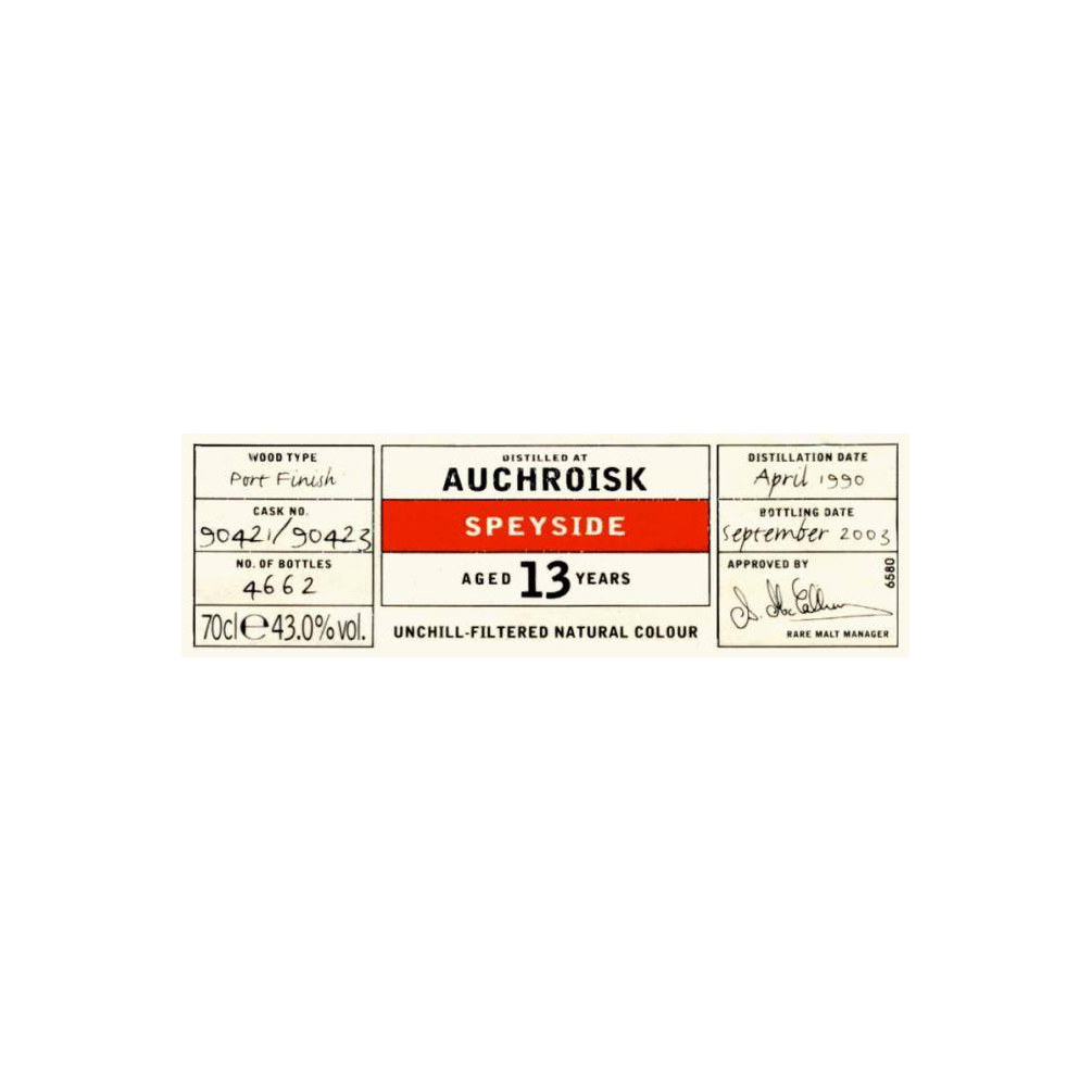 Auchroisk 1990 13 Years Single Malt Whisky 2