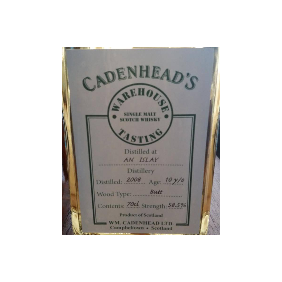 Cadenhead 2008 10 Years Single Malt Whisky 2