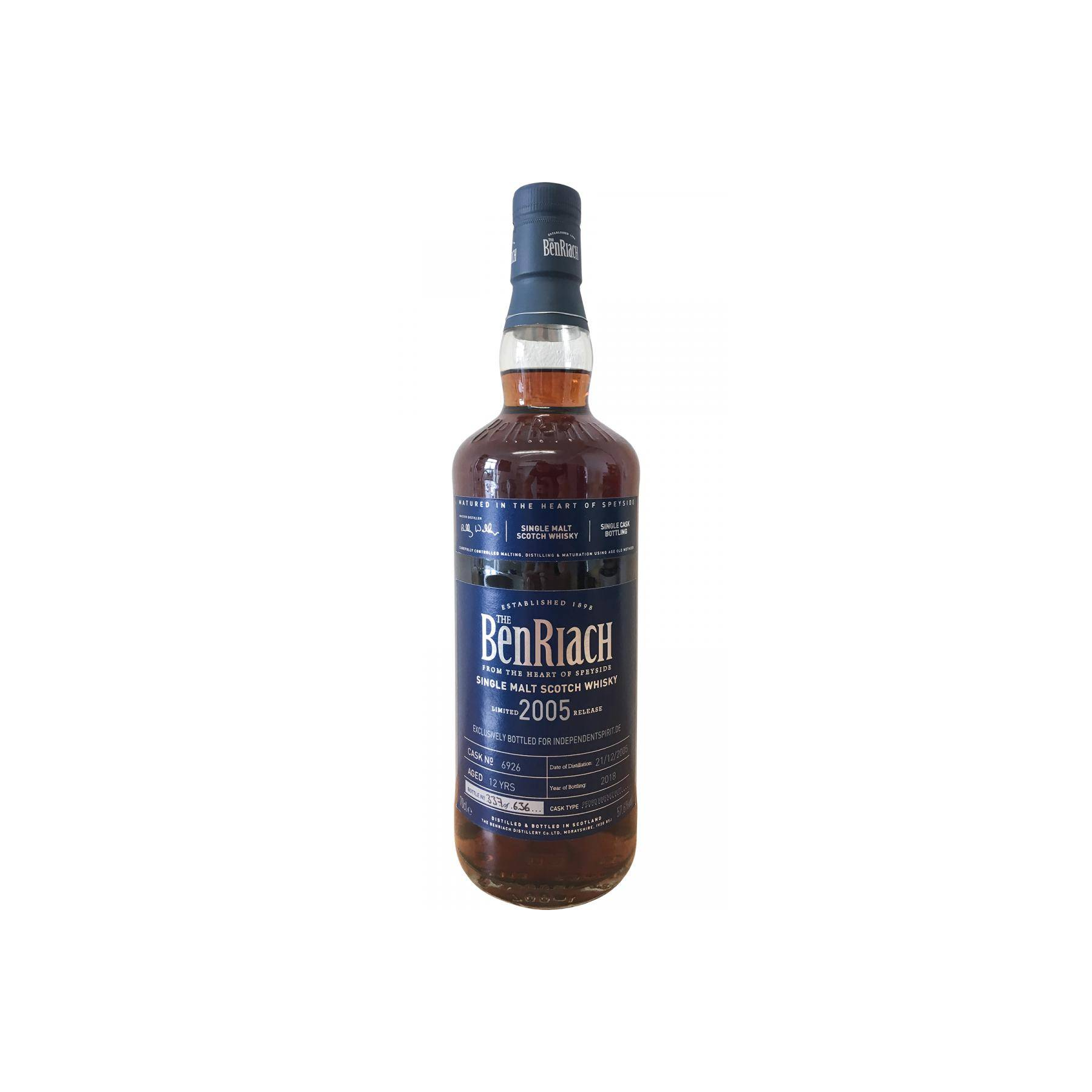 BenRiach Individual Cask Bottling 2005 12 Years Single Malt Whisky