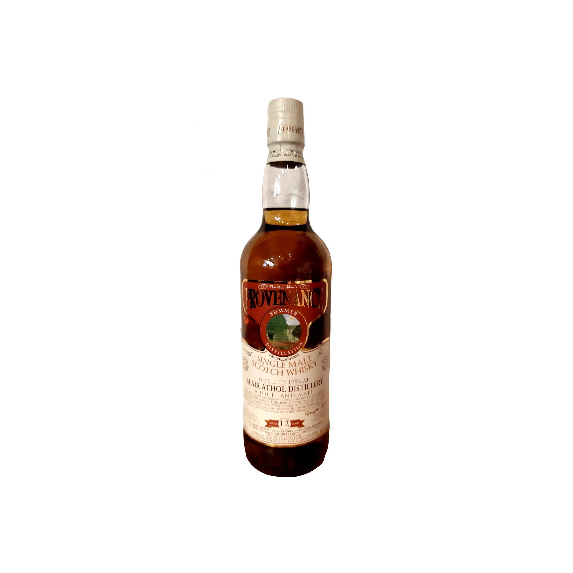Blair Athol McGibbon's Provenance 1995 12 Years Single Malt Whisky