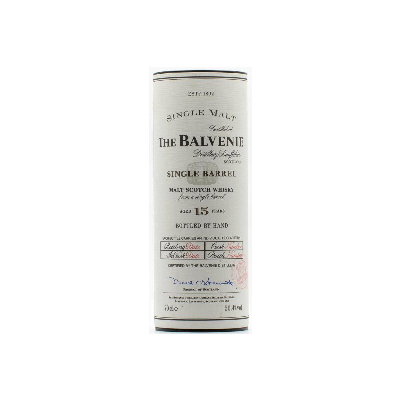 The Balvenie Single Cask 1980 15 Years Single Malt Whisky 3