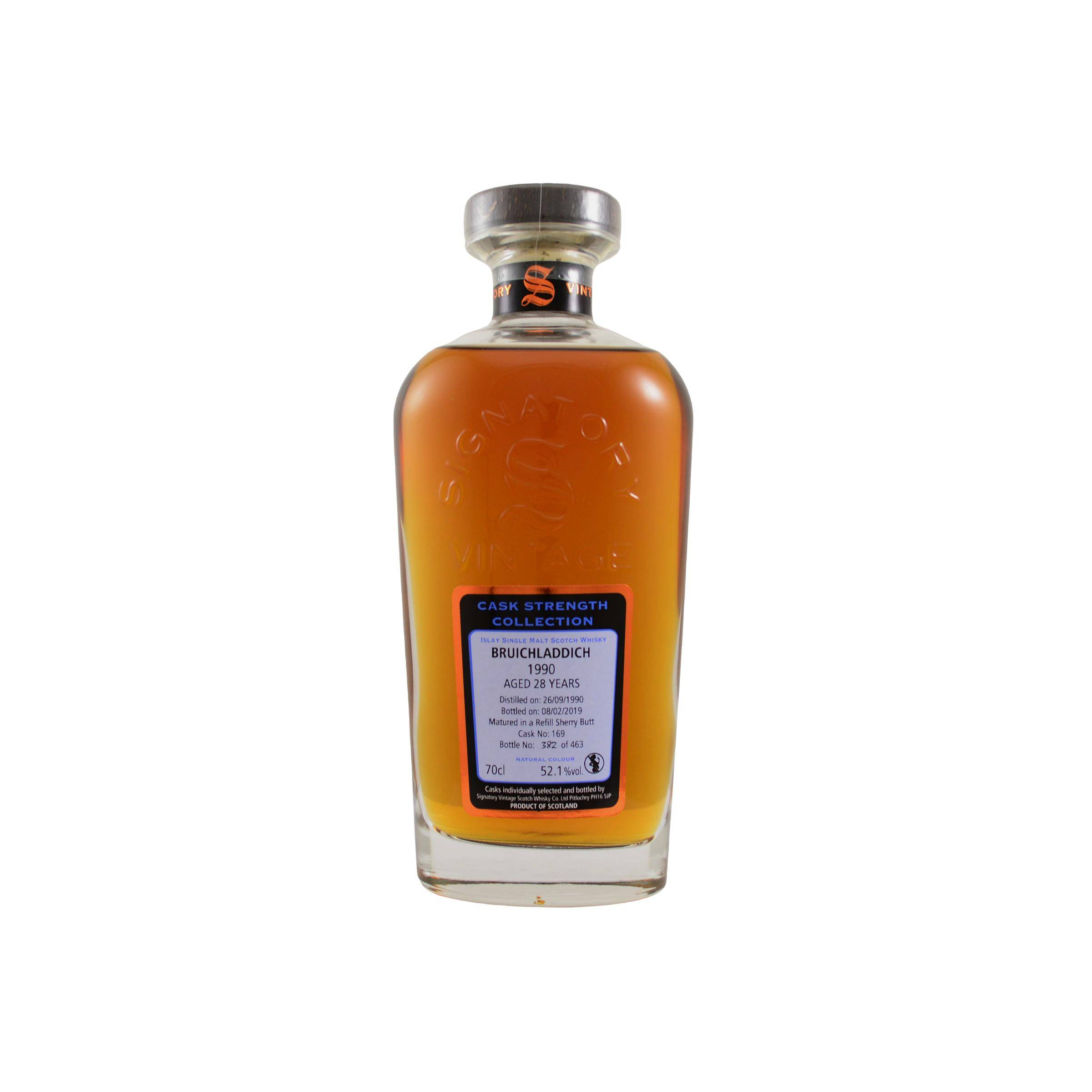 Bruichladdich Cask Strength Collection 1990 28 Years Single Malt Whisky