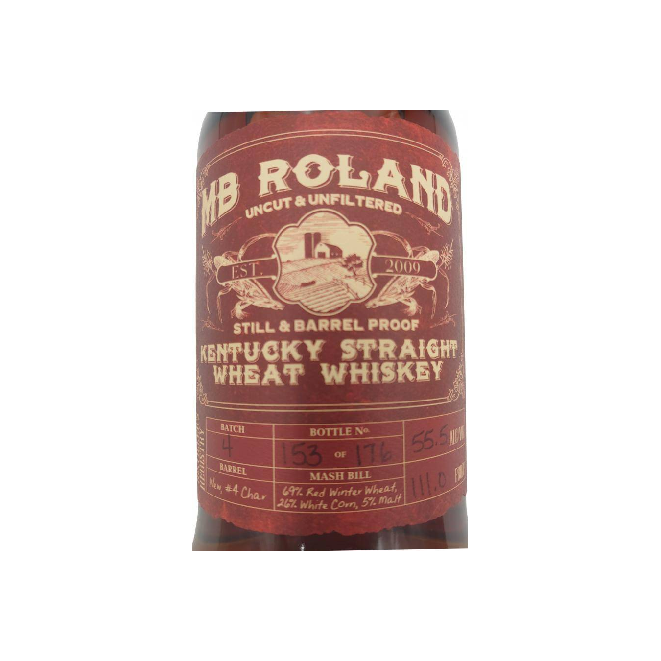 MB Roland Kentucky Straight Wheat Whiskey 3