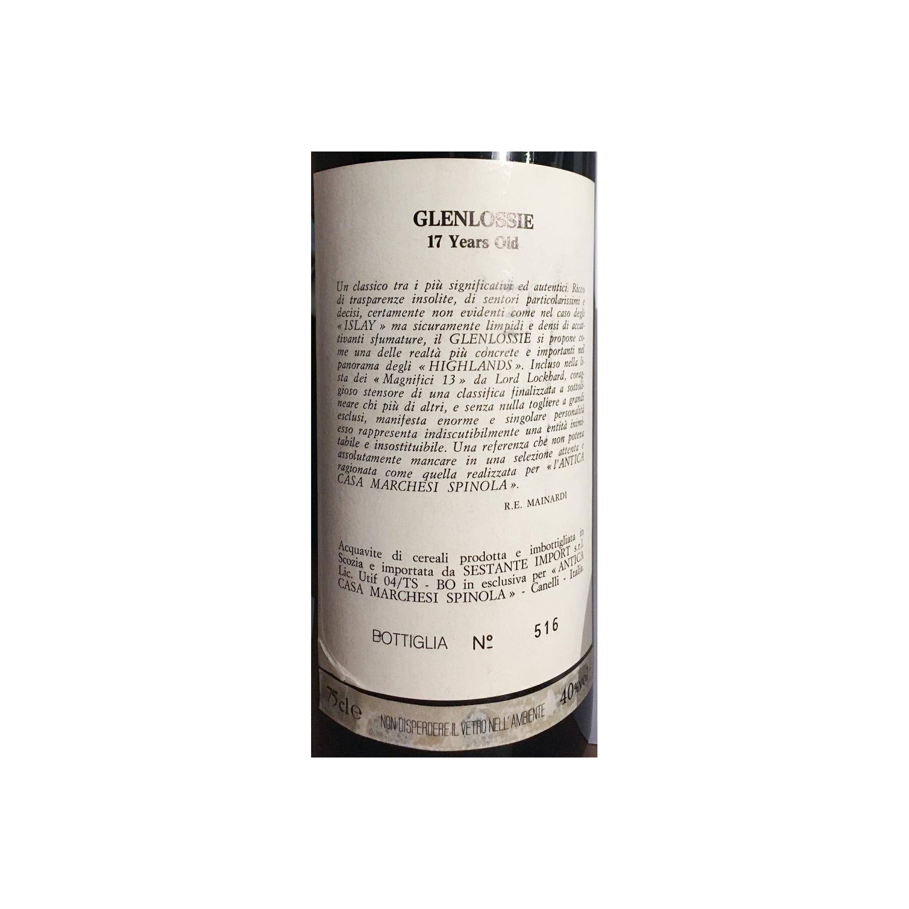 Glenlossie 1973 17 Years Single Malt Whisky 2