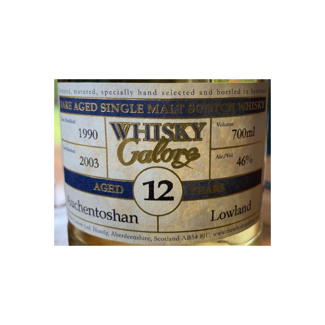Auchentoshan 1990 12 Years Single Malt Whisky