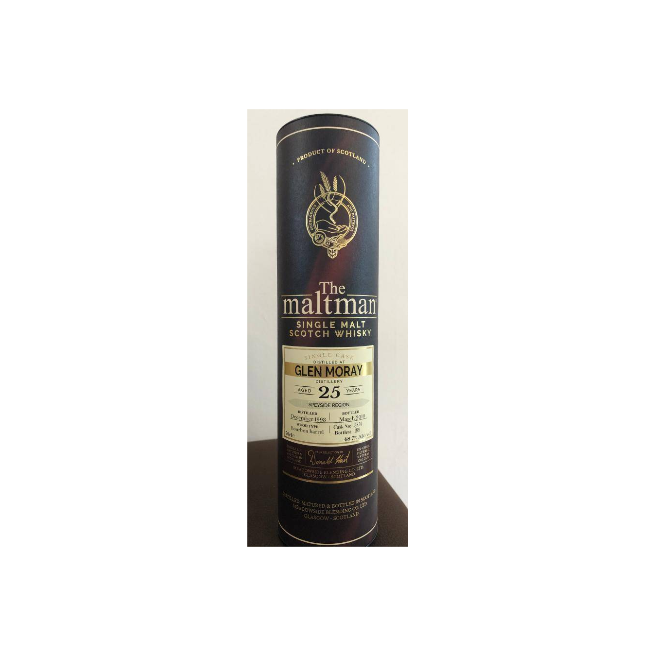 Glen Moray 1993 25 Years Single Malt Whisky 3