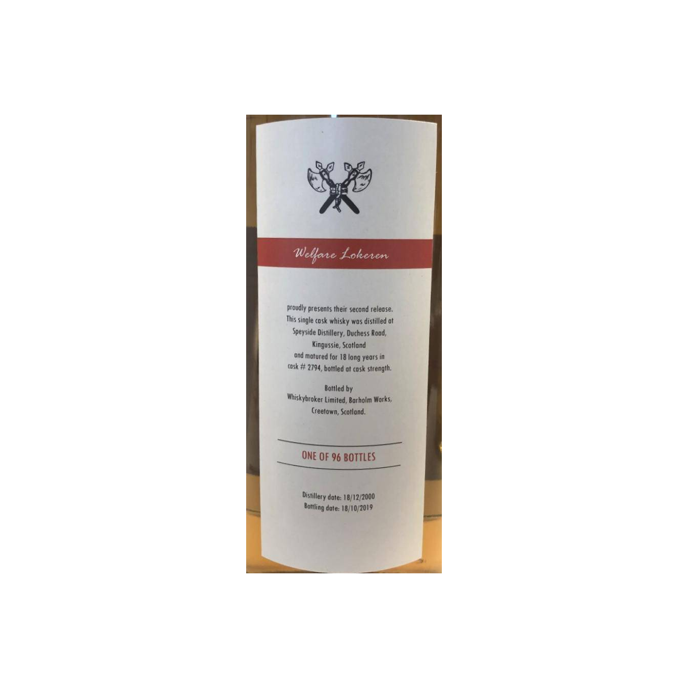 Spey 2000 18 Years Single Malt Whisky 4
