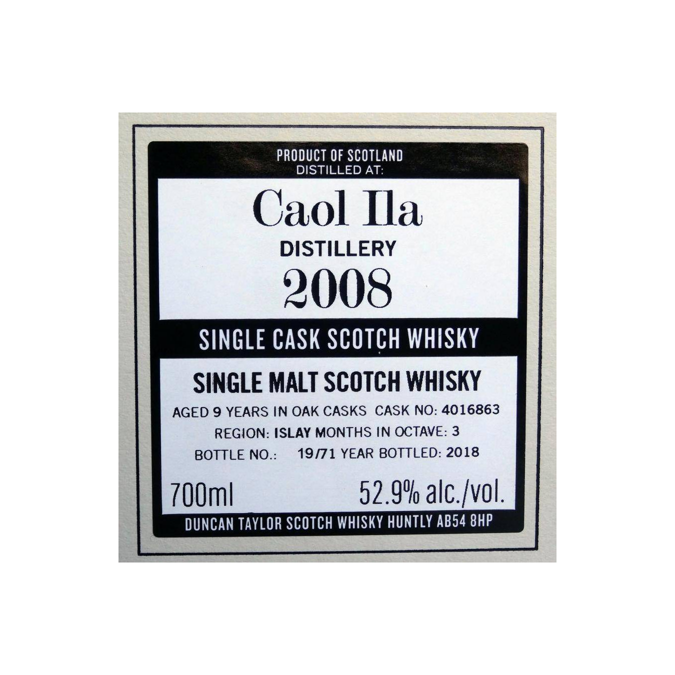Caol Ila The Octave 2008 9 Years Single Malt Whisky