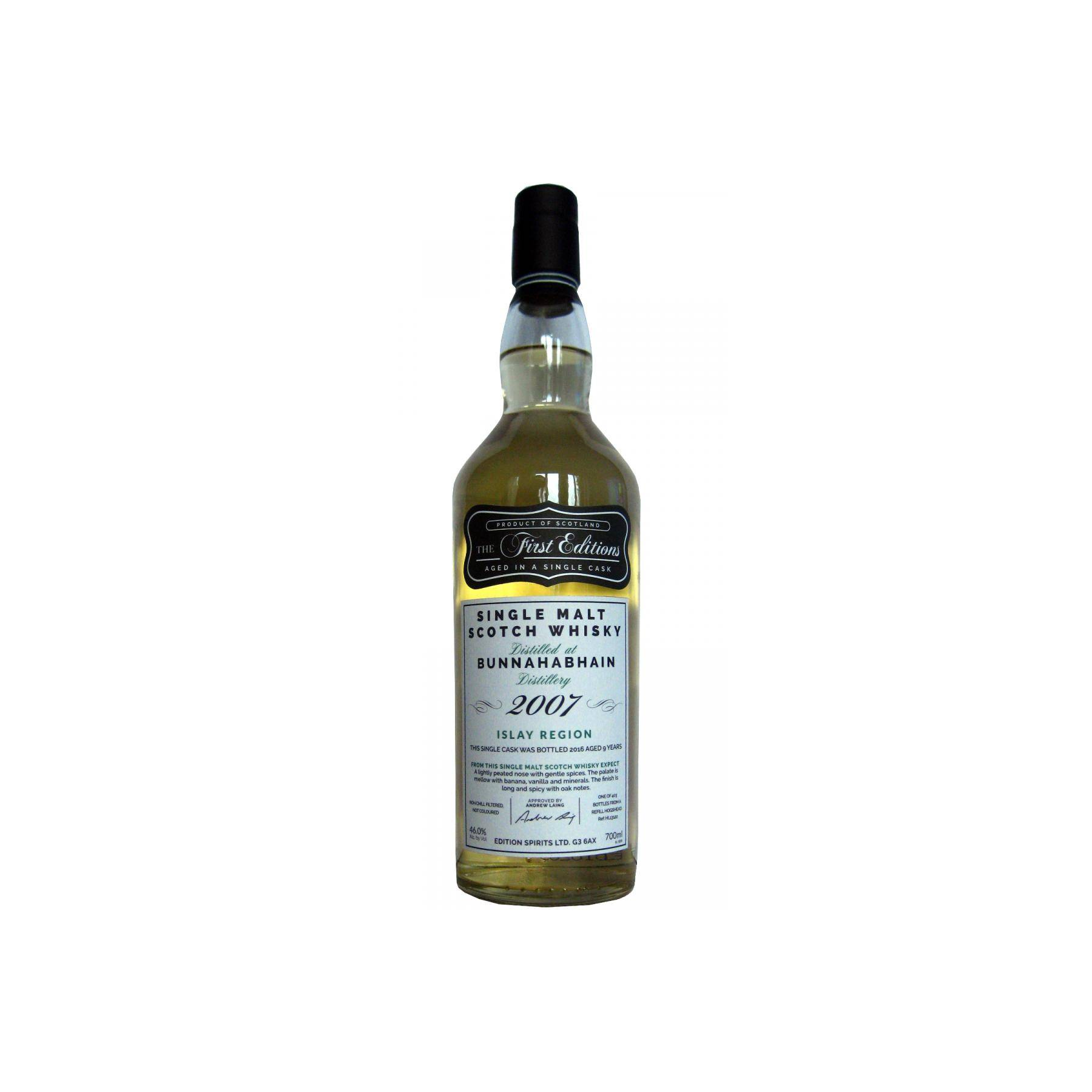 Bunnahabhain The First Editions 2007 9 Years Single Malt Whisky