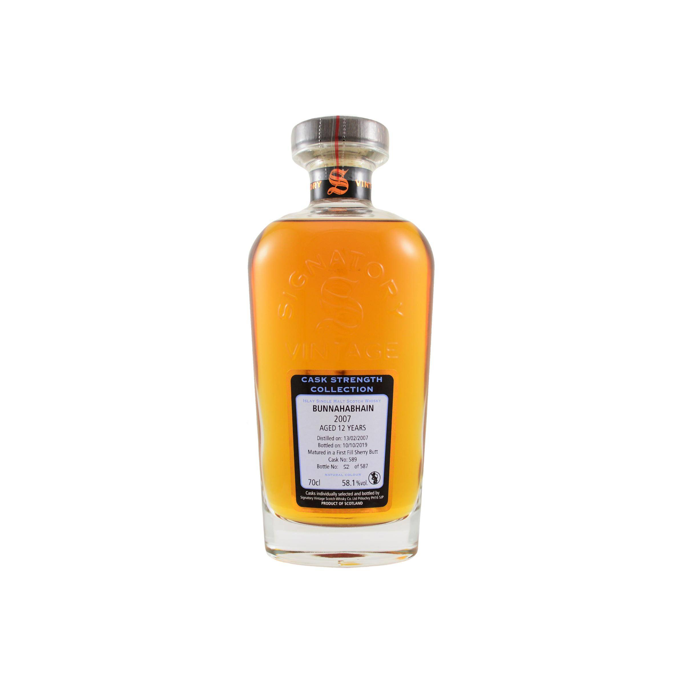 Bunnahabhain Cask Strength Collection 2007 12 Years Single Malt Whisky