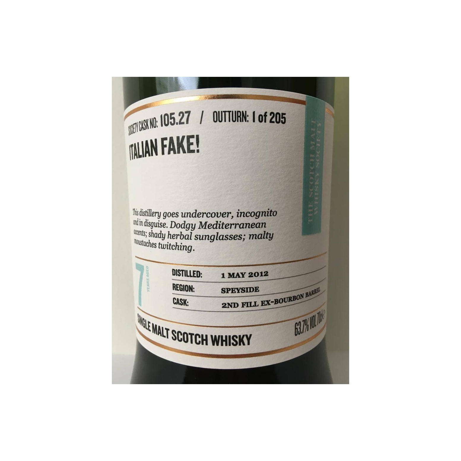 The Scotch Malt Whisky Society 2012 7 Years Single Malt Whisky 2