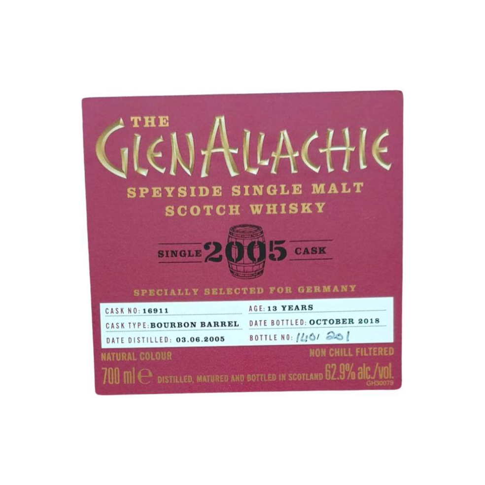 The GlenAllachie Single Cask 2005 13 Years Single Malt Whisky 2