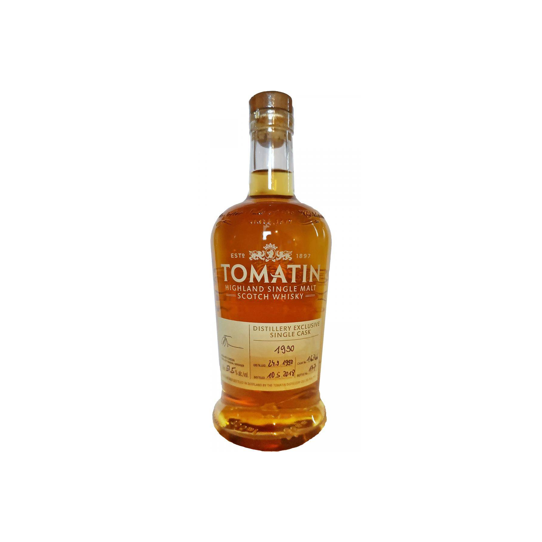 Tomatin 1990 27 Years Single Malt Whisky