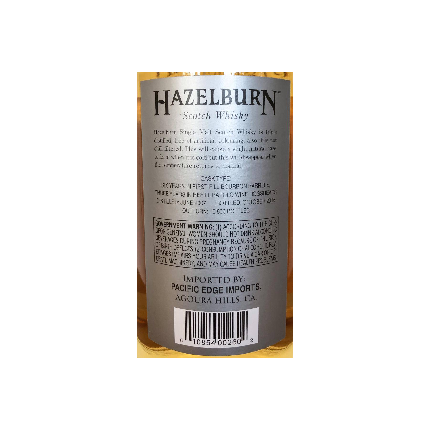 Hazelburn 2007 9 Years Single Malt Whisky 2