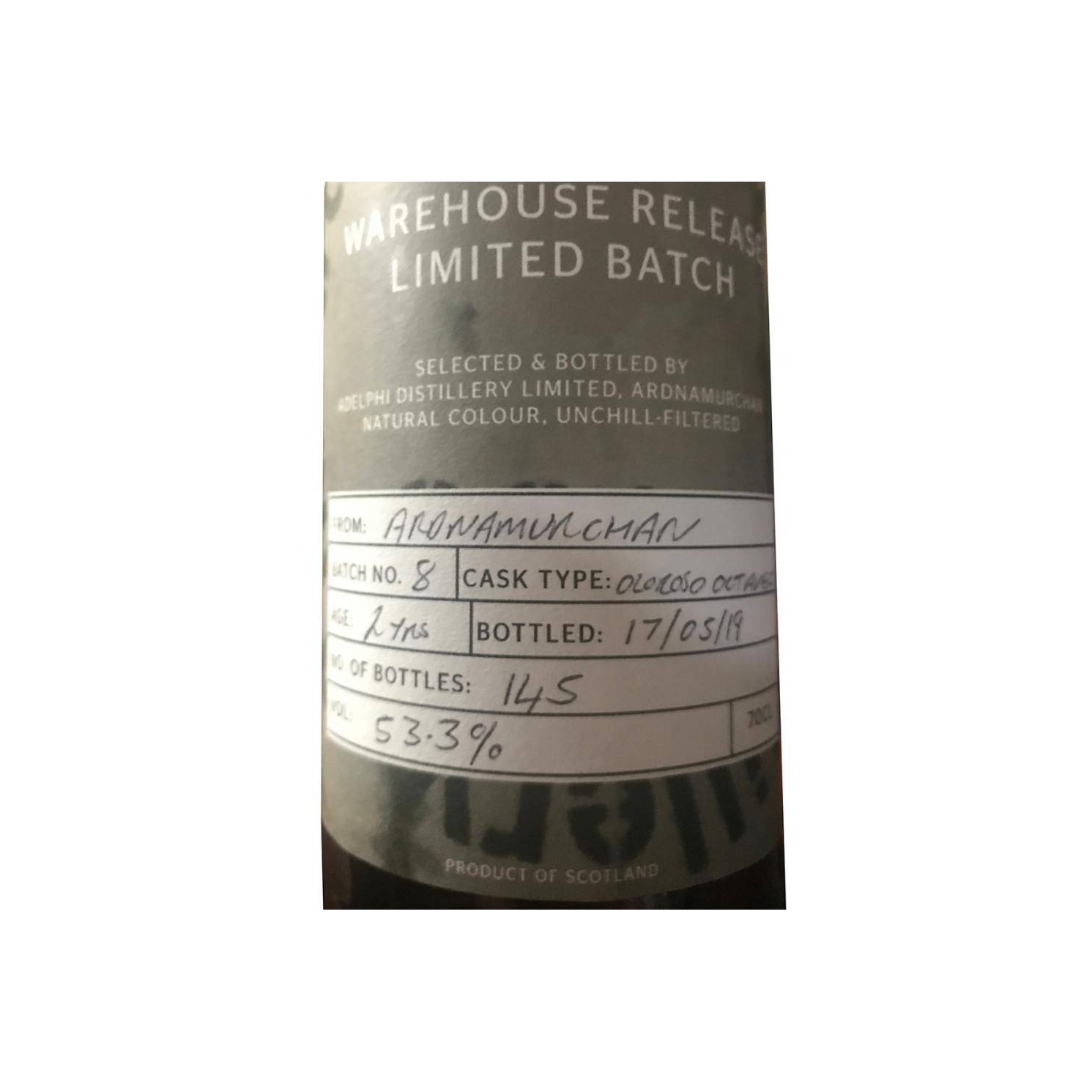 Ardnamurchan 2 Years Spirit Whisky