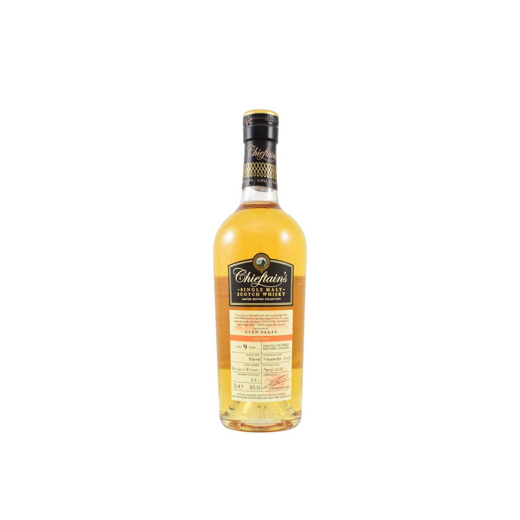 Glen Elgin 2008 9 Years Single Malt Whisky