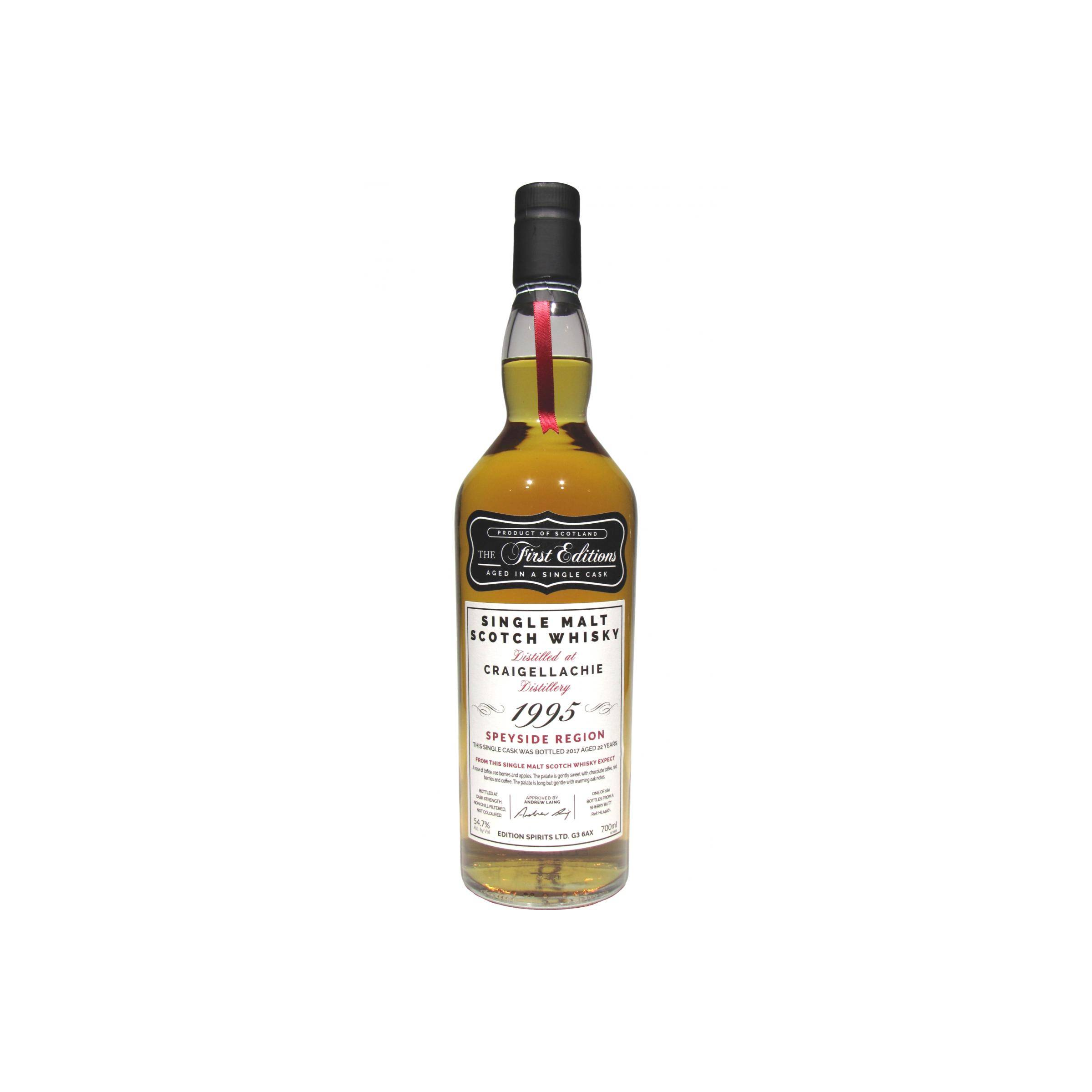 Craigellachie The First Editions 1995 22 Years Single Malt Whisky