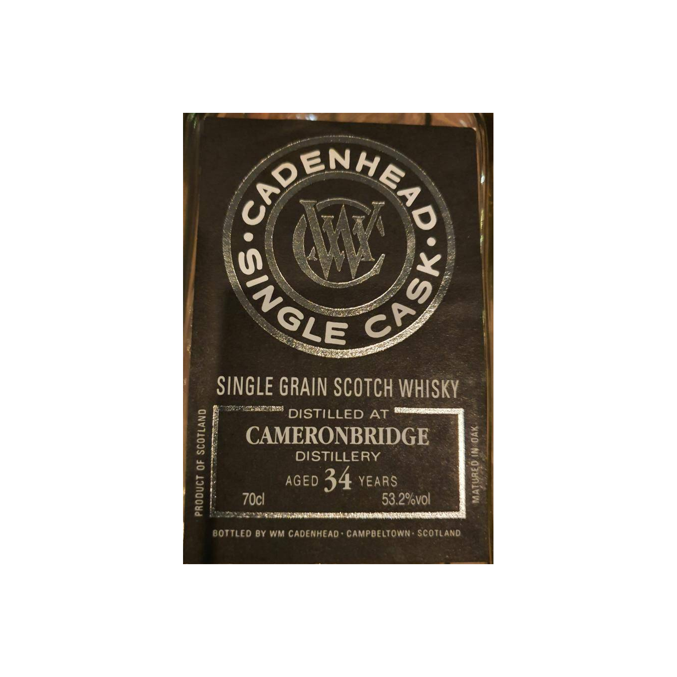 Cameronbridge Single Cask 1984 34 Years Single Grain Whisky 2