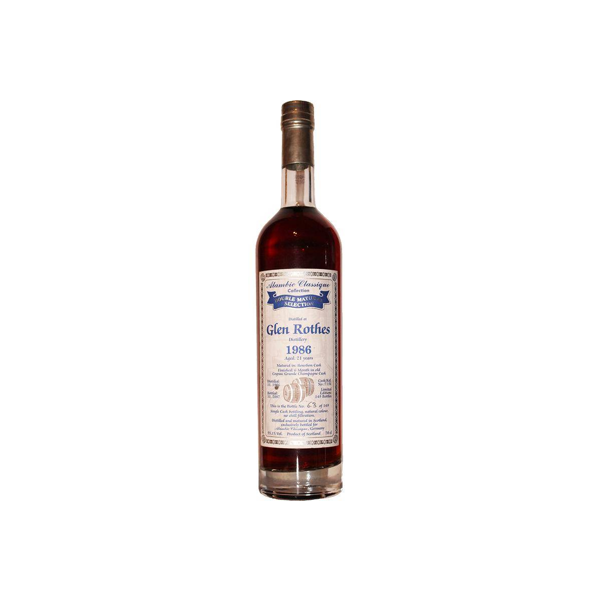 The Glenrothes 1986 21 Years Single Malt Whisky