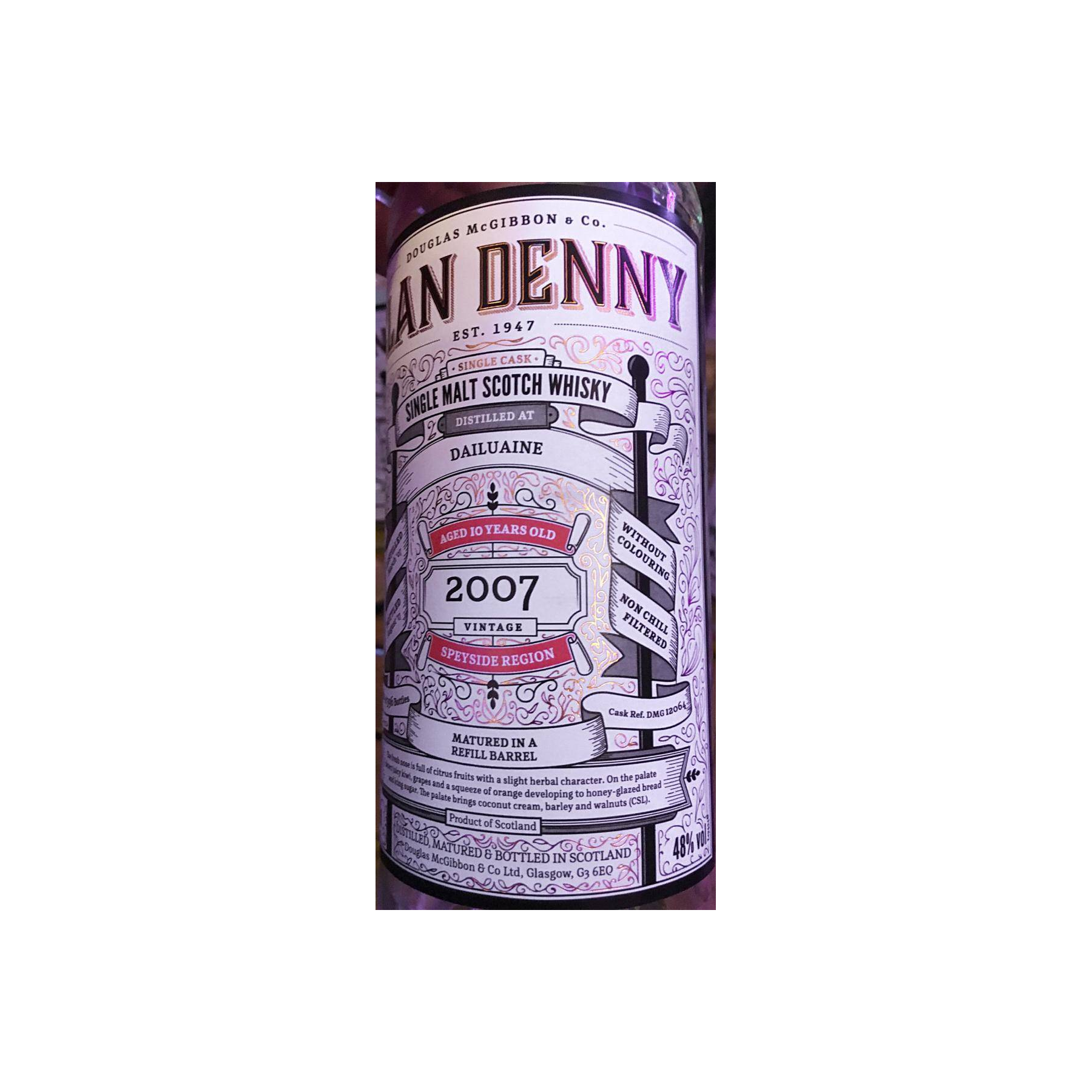 Dailuaine 2007 10 Years Single Malt Whisky 3