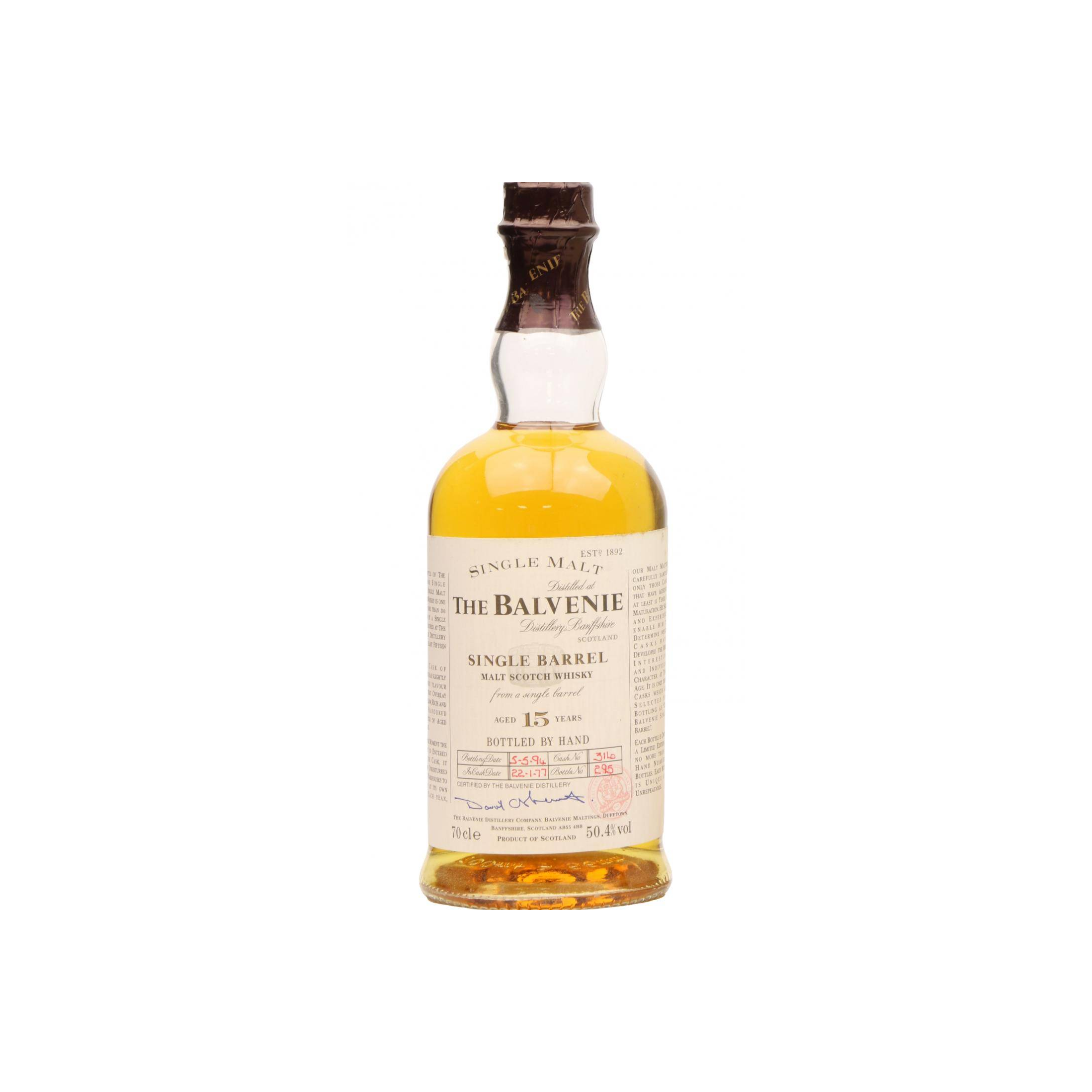 The Balvenie Single Cask 1977 15 Years Single Malt Whisky