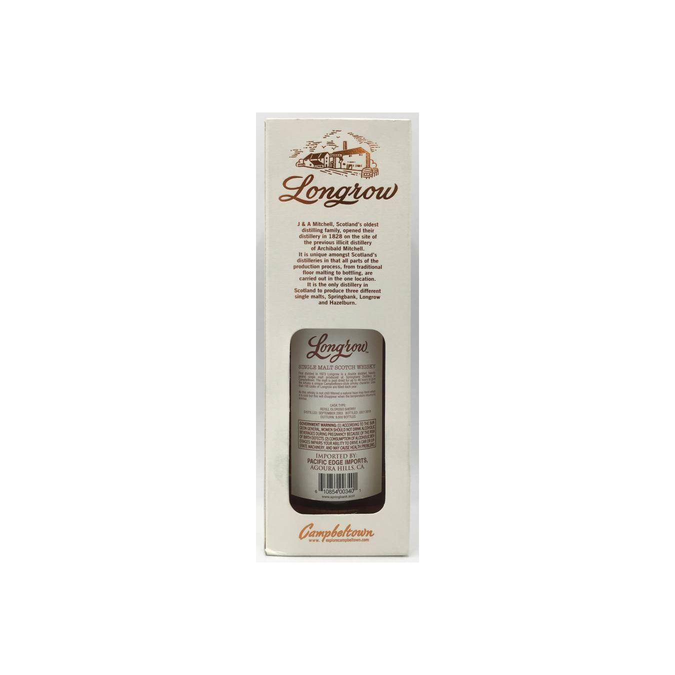Longrow Limited Edition 2003 14 Years Single Malt Whisky 3