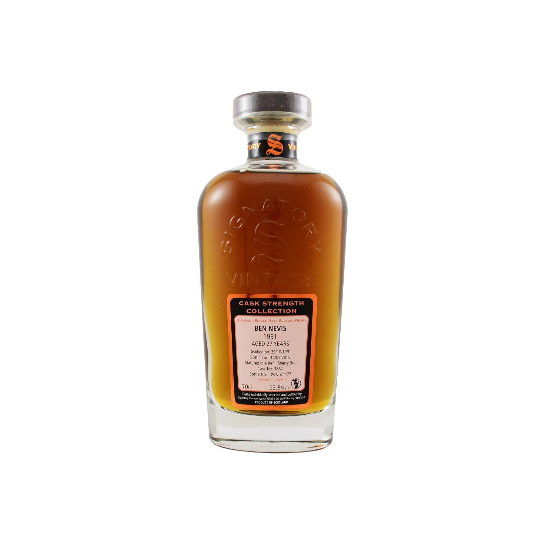 Ben Nevis Cask Strength Collection 1991 27 Years Single Malt Whisky