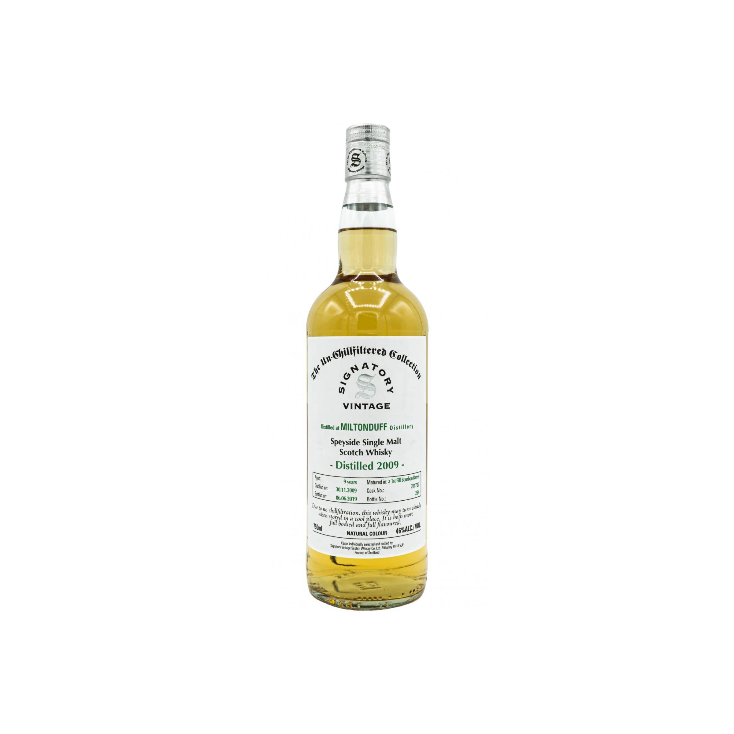 Miltonduff The Un-Chillfiltered Collection 2009 9 Years Single Malt Whisky