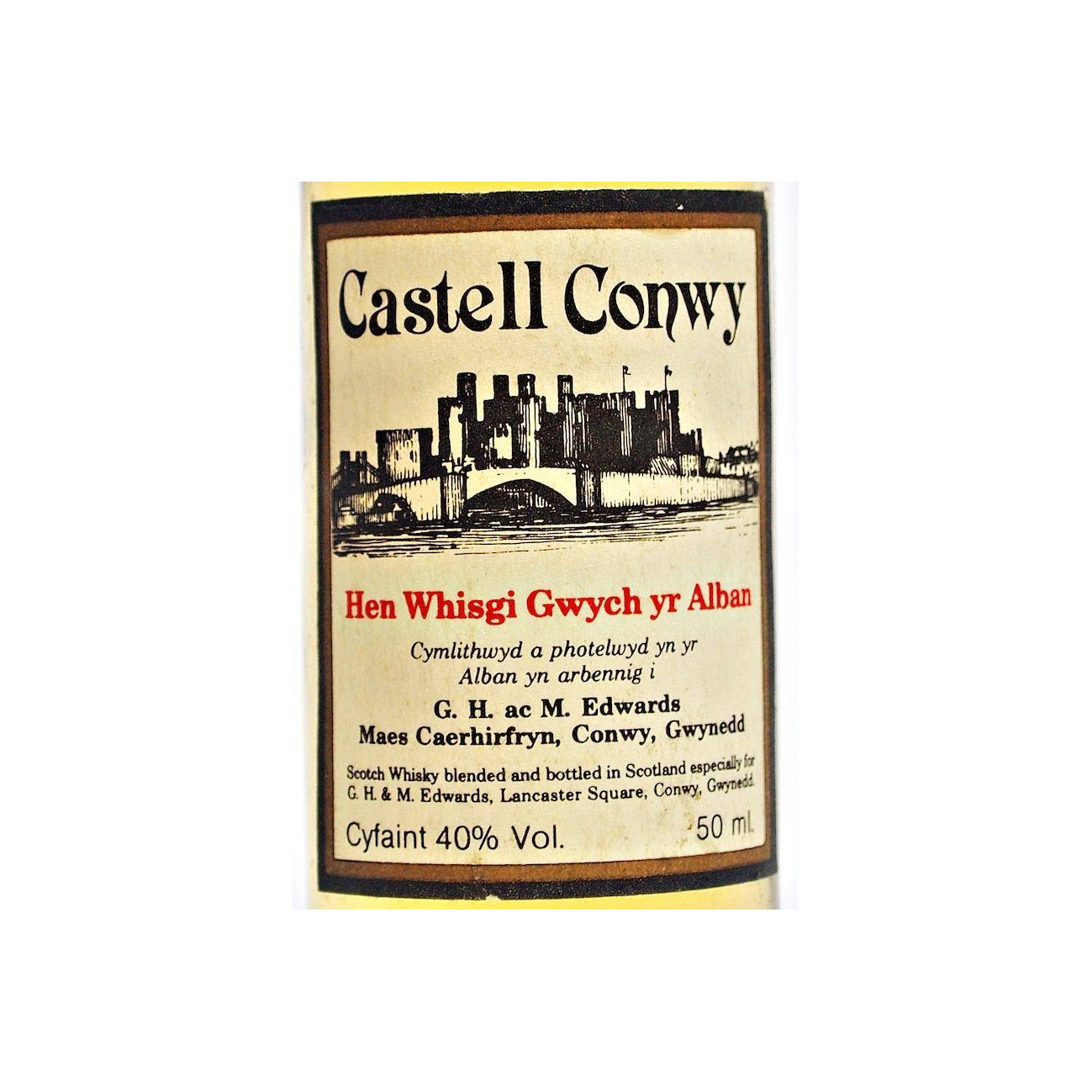 Castell Conwy Hen Whisgi Gwych yr Alban 2