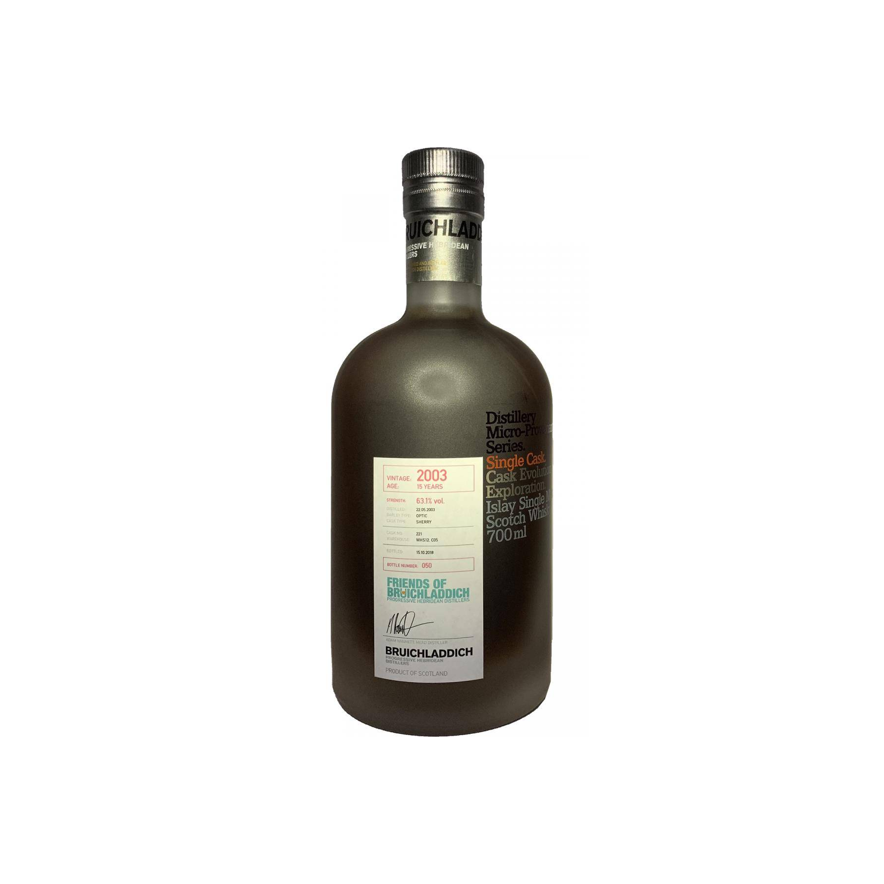 Bruichladdich 2003 15 Years Single Malt Whisky