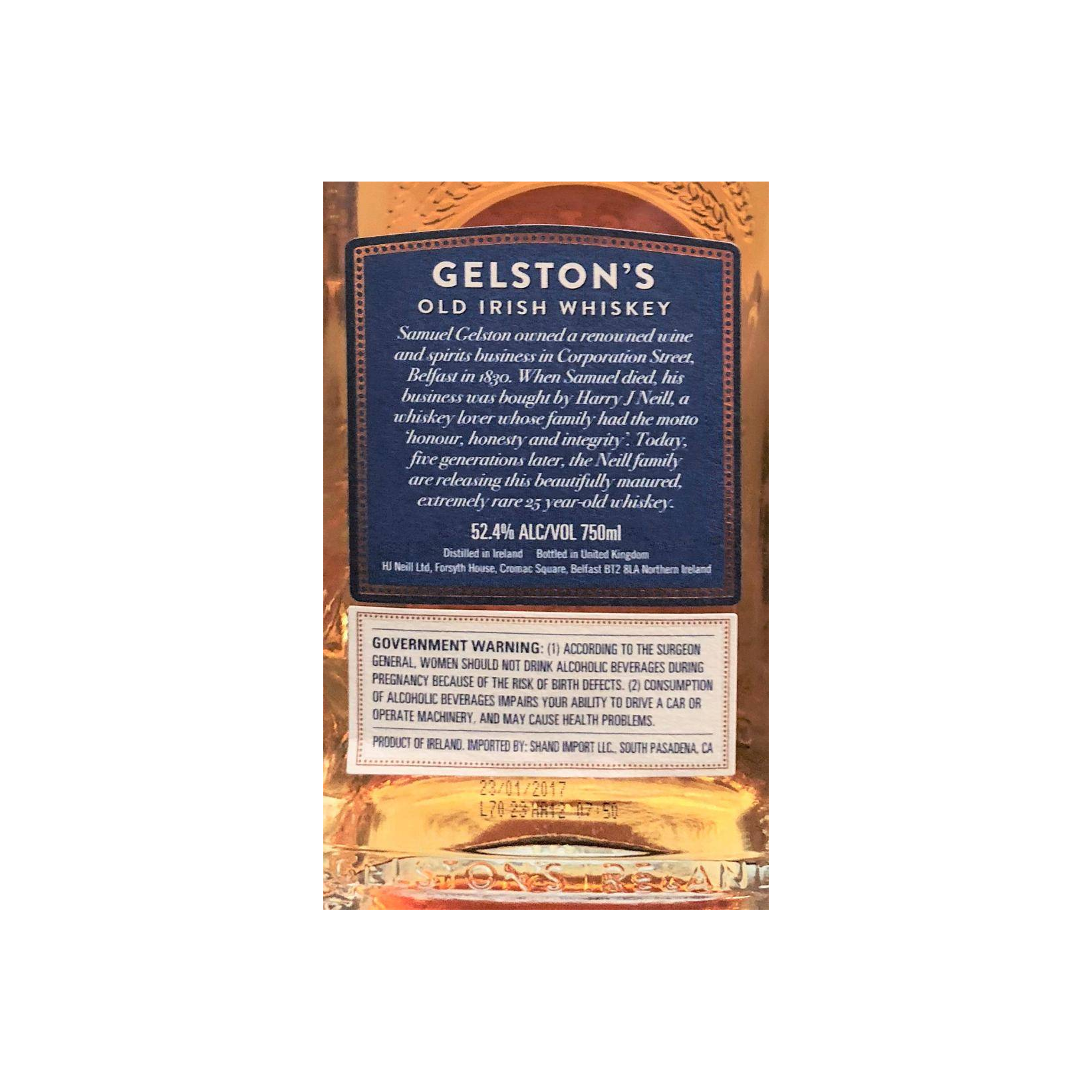 Gelston's 25 Years Single Malt Whisky 2