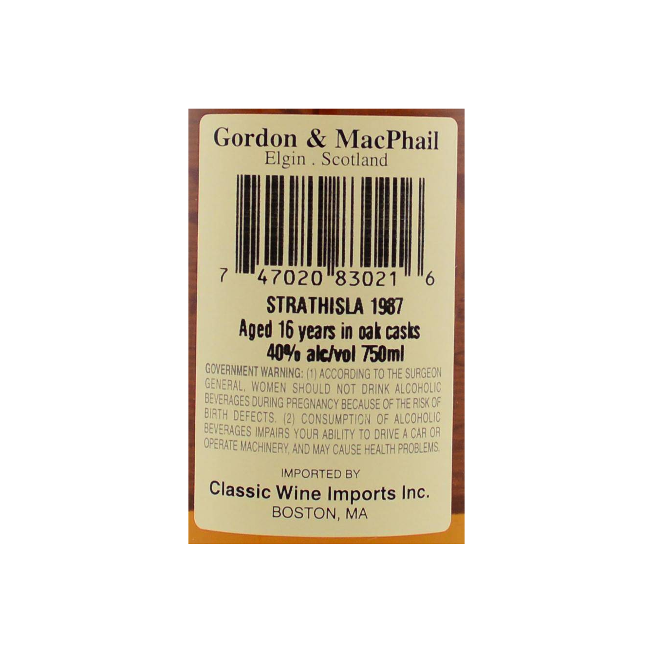 Strathisla Licensed Bottling 1987 16 Years Single Malt Whisky 2