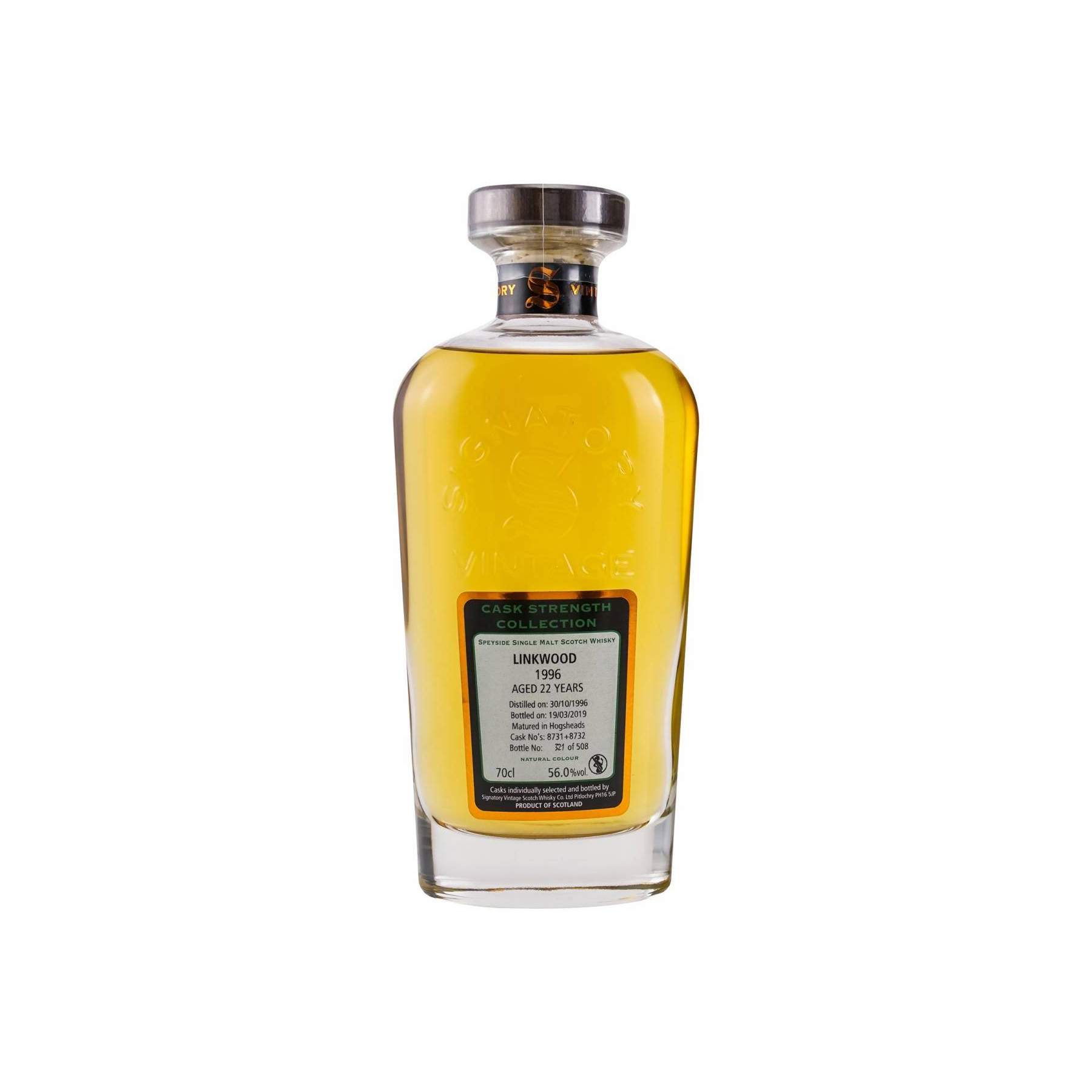 Linkwood Cask Strength Collection 1996 22 Years Single Malt Whisky