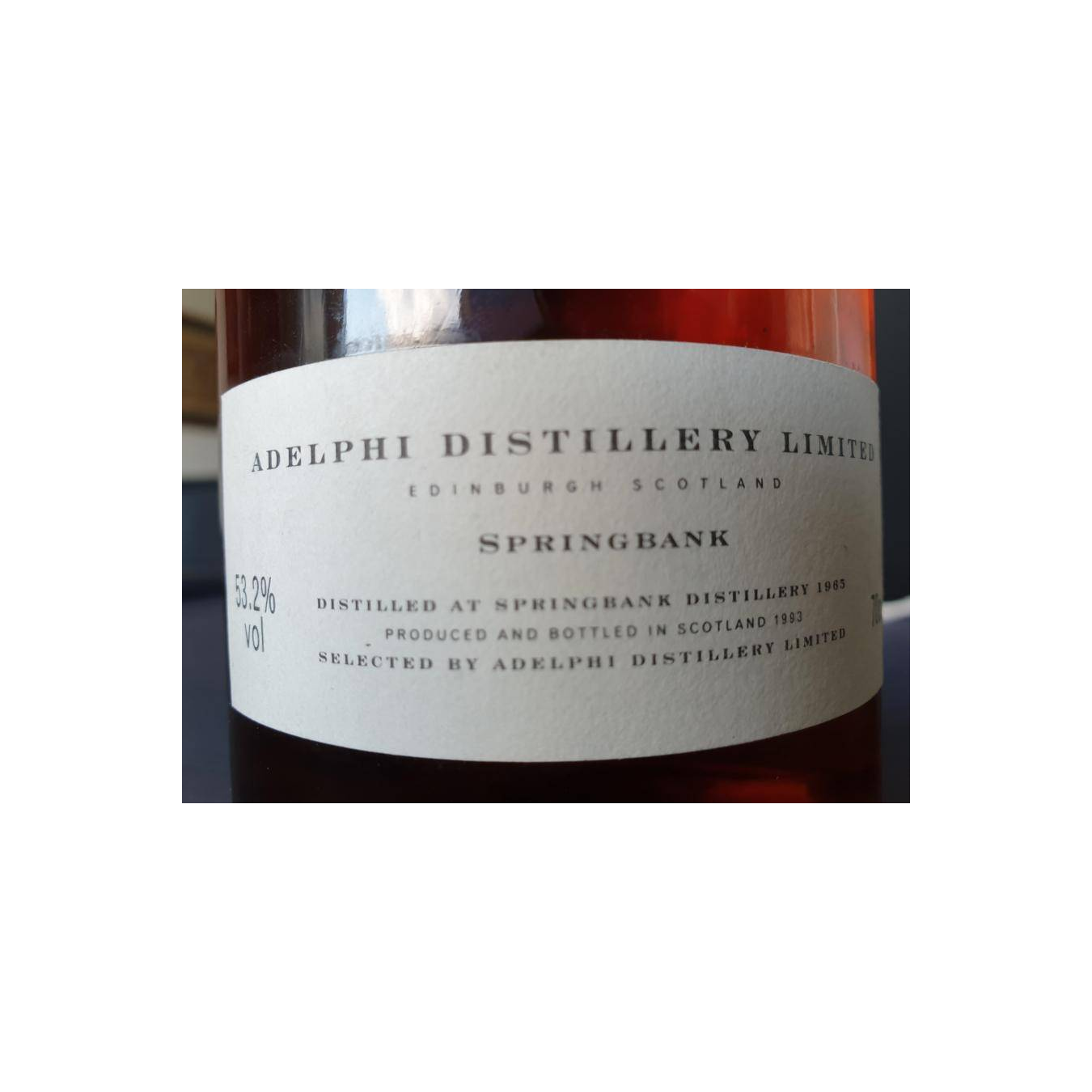 Springbank 1965 28 Years Single Malt Whisky